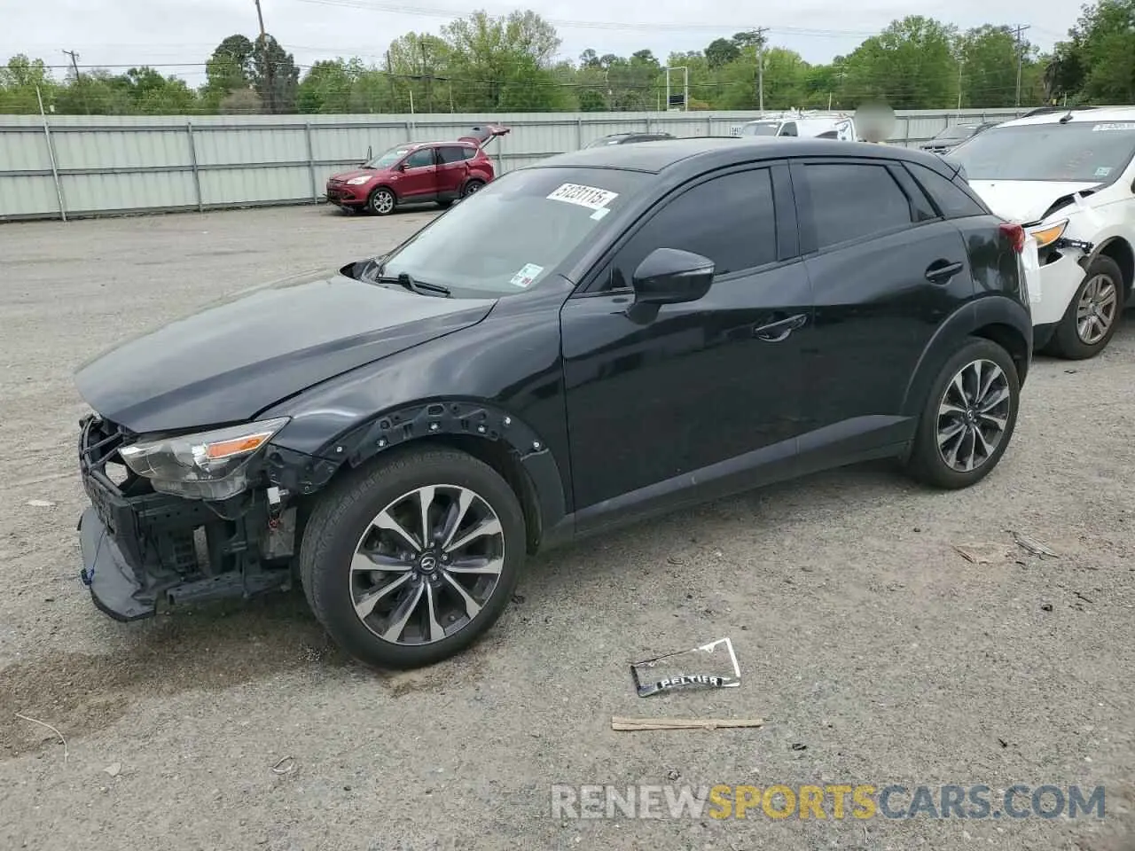 1 Photograph of a damaged car JM1DKFC7XK1400183 MAZDA CX-3 2019