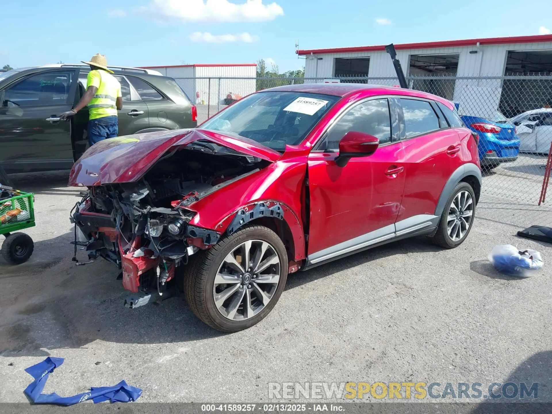 2 Photograph of a damaged car JM1DKFD70K0431771 MAZDA CX-3 2019