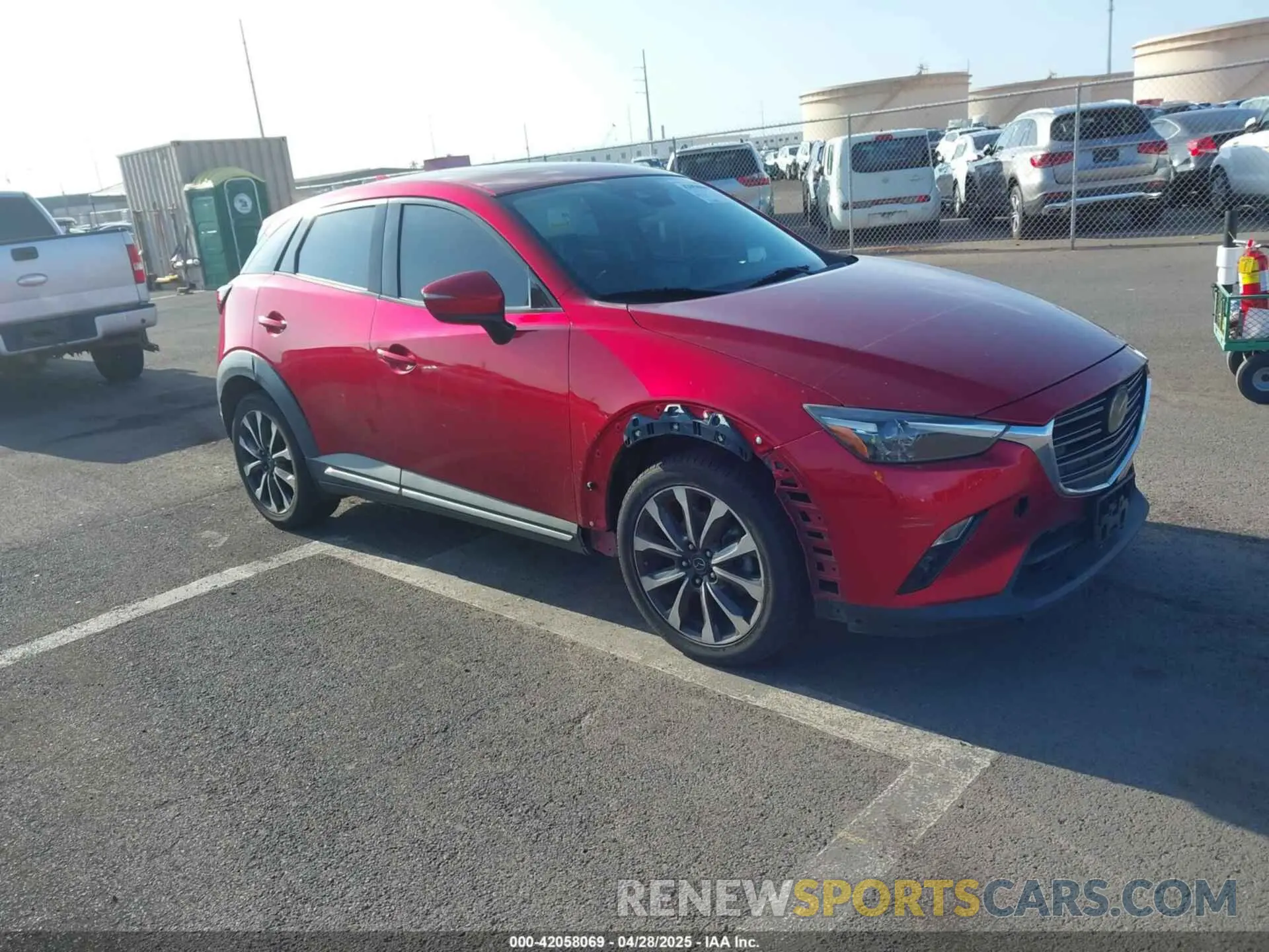 1 Photograph of a damaged car JM1DKFD71K0427650 MAZDA CX-3 2019