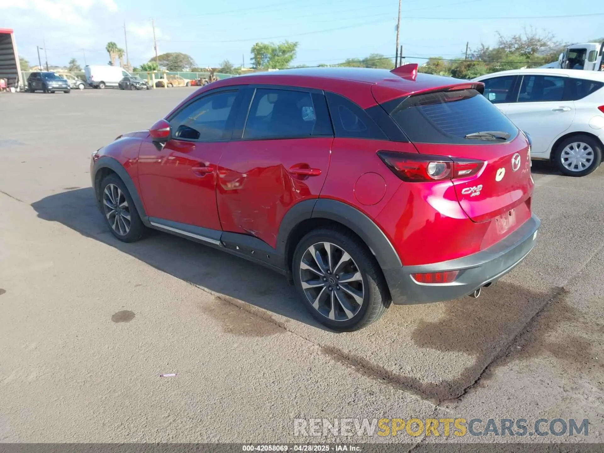 3 Photograph of a damaged car JM1DKFD71K0427650 MAZDA CX-3 2019