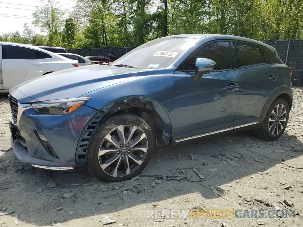 1 Photograph of a damaged car JM1DKFD74K1438541 MAZDA CX-3 2019