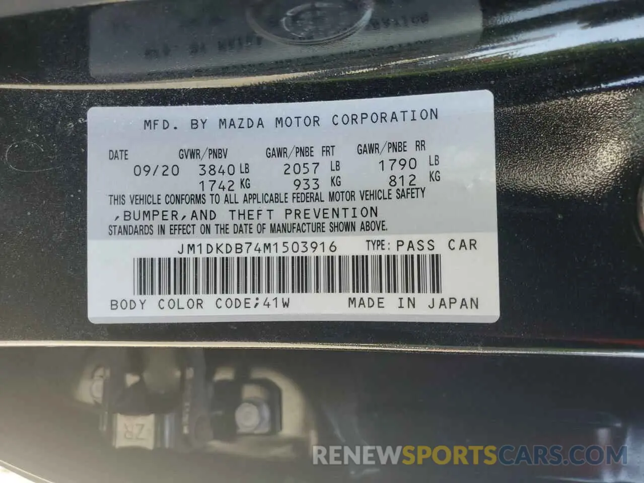 13 Photograph of a damaged car JM1DKDB74M1503916 MAZDA CX-3 2021