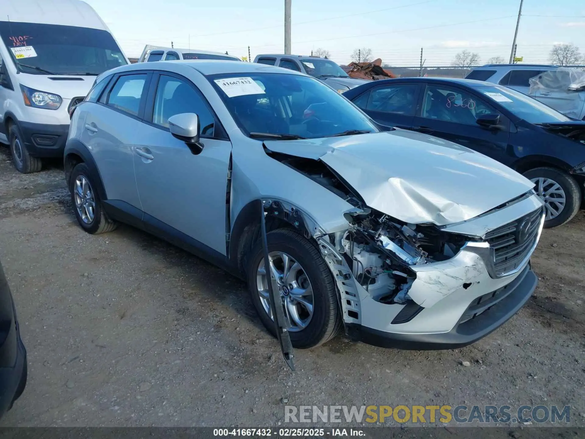 1 Photograph of a damaged car JM1DKFB70M1514312 MAZDA CX-3 2021