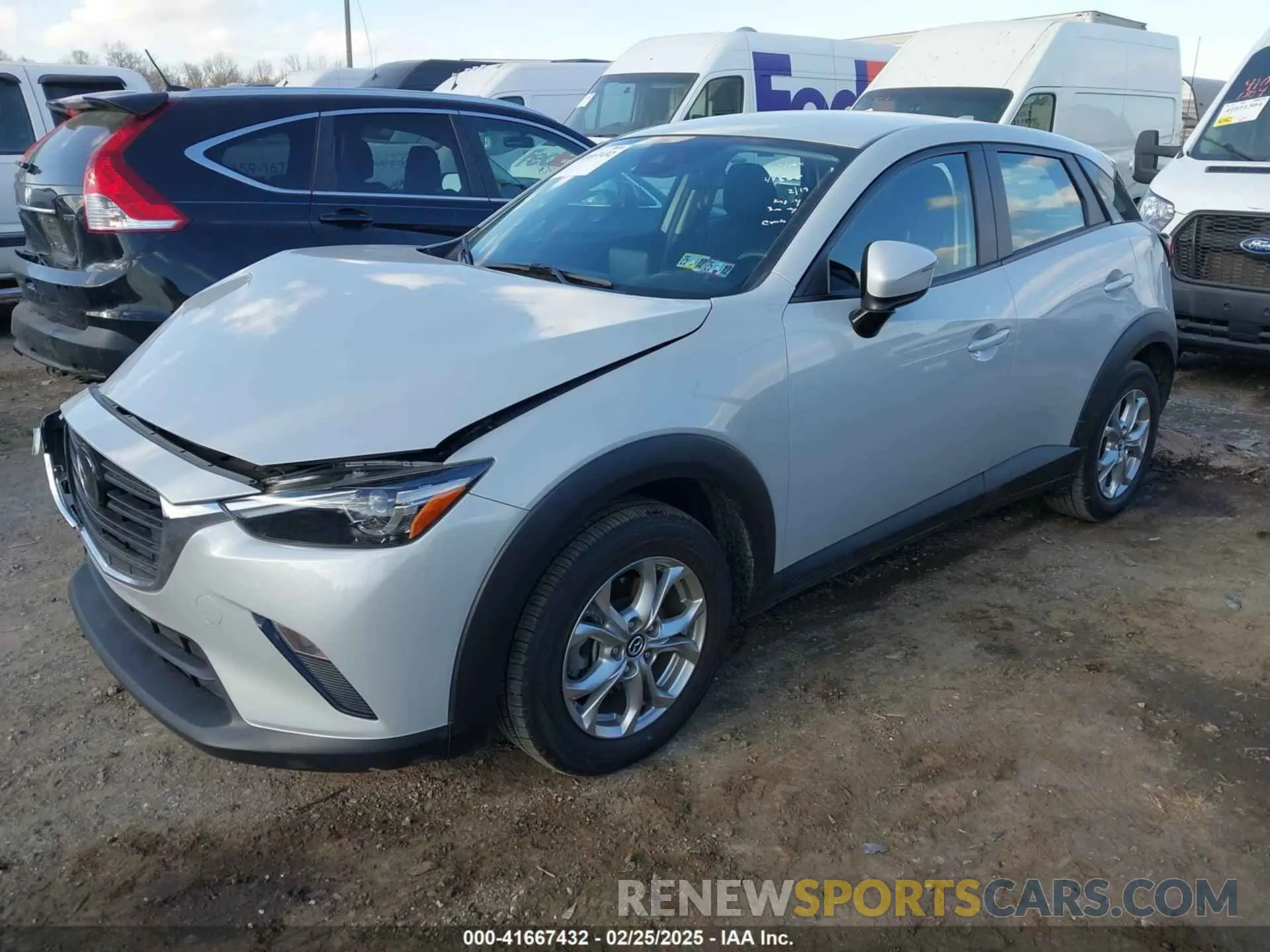 2 Photograph of a damaged car JM1DKFB70M1514312 MAZDA CX-3 2021
