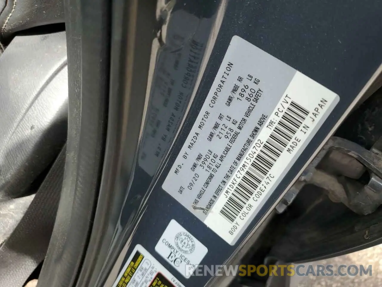 14 Photograph of a damaged car JM1DKFC79M1504702 MAZDA CX-3 2021