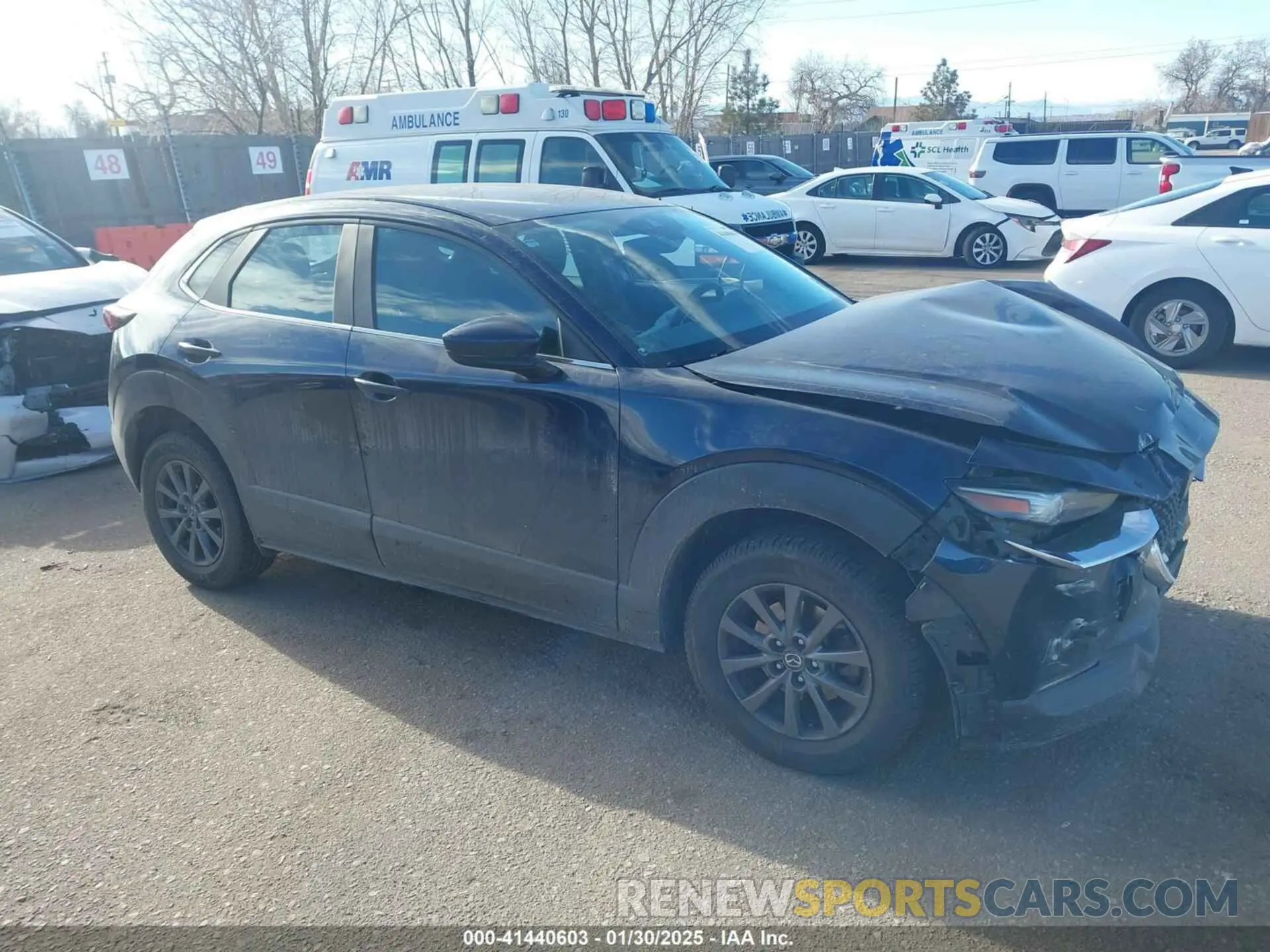 1 Photograph of a damaged car 3MVDMBBL2LM105048 MAZDA CX-30 2020