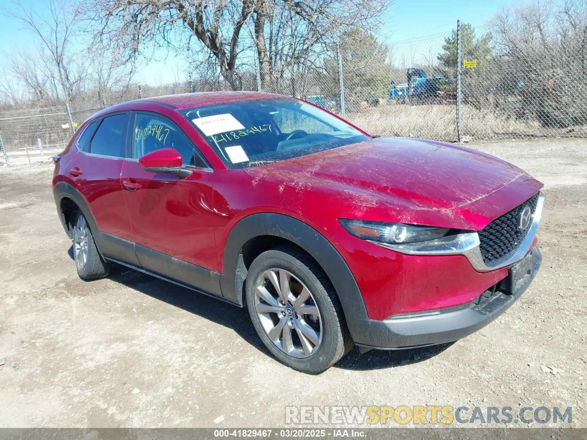 1 Photograph of a damaged car 3MVDMBDL4LM109695 MAZDA CX-30 2020