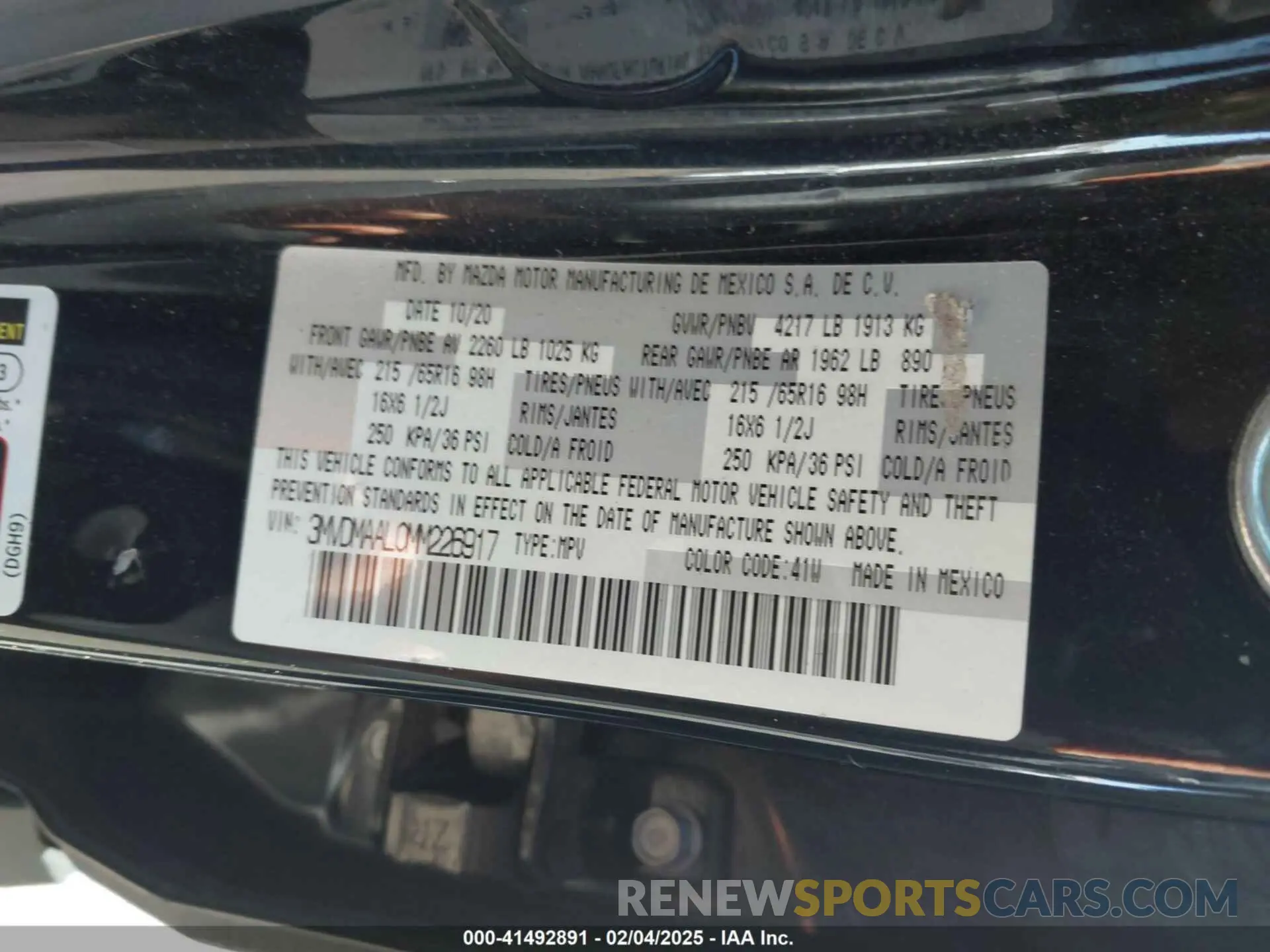 9 Photograph of a damaged car 3MVDMAAL0MM226917 MAZDA CX-30 2021