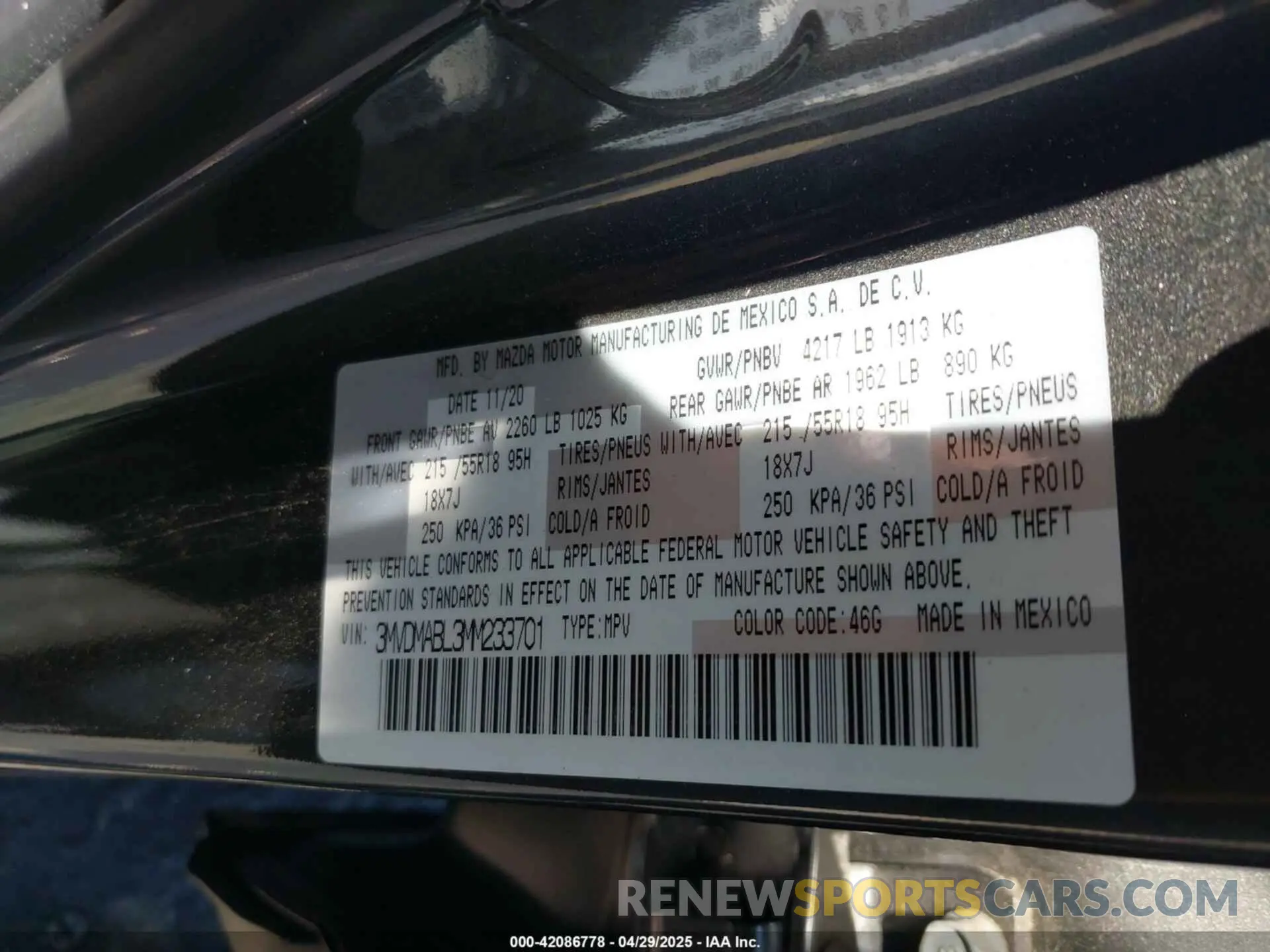9 Photograph of a damaged car 3MVDMABL3MM233701 MAZDA CX-30 2021