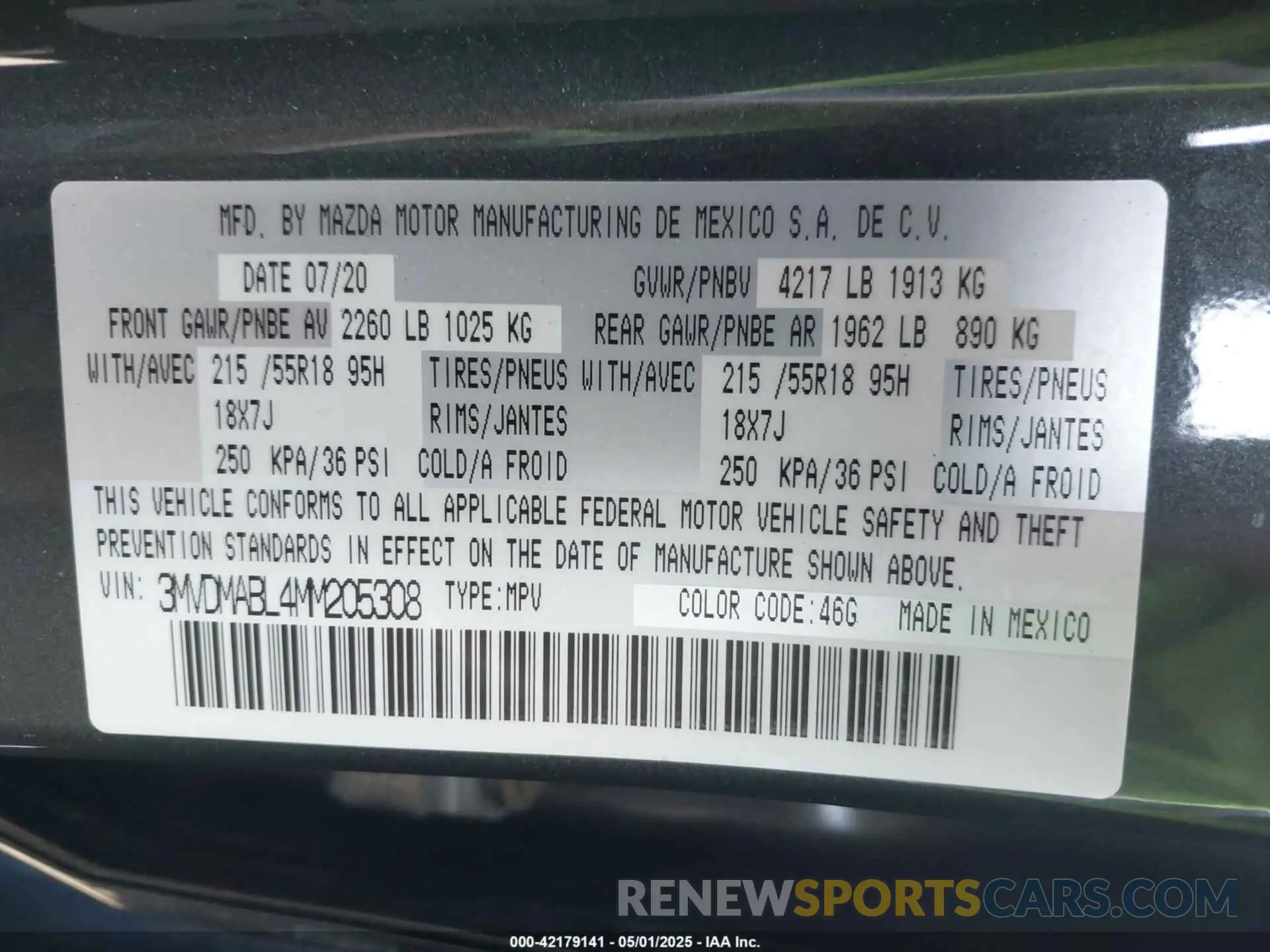 9 Photograph of a damaged car 3MVDMABL4MM205308 MAZDA CX-30 2021