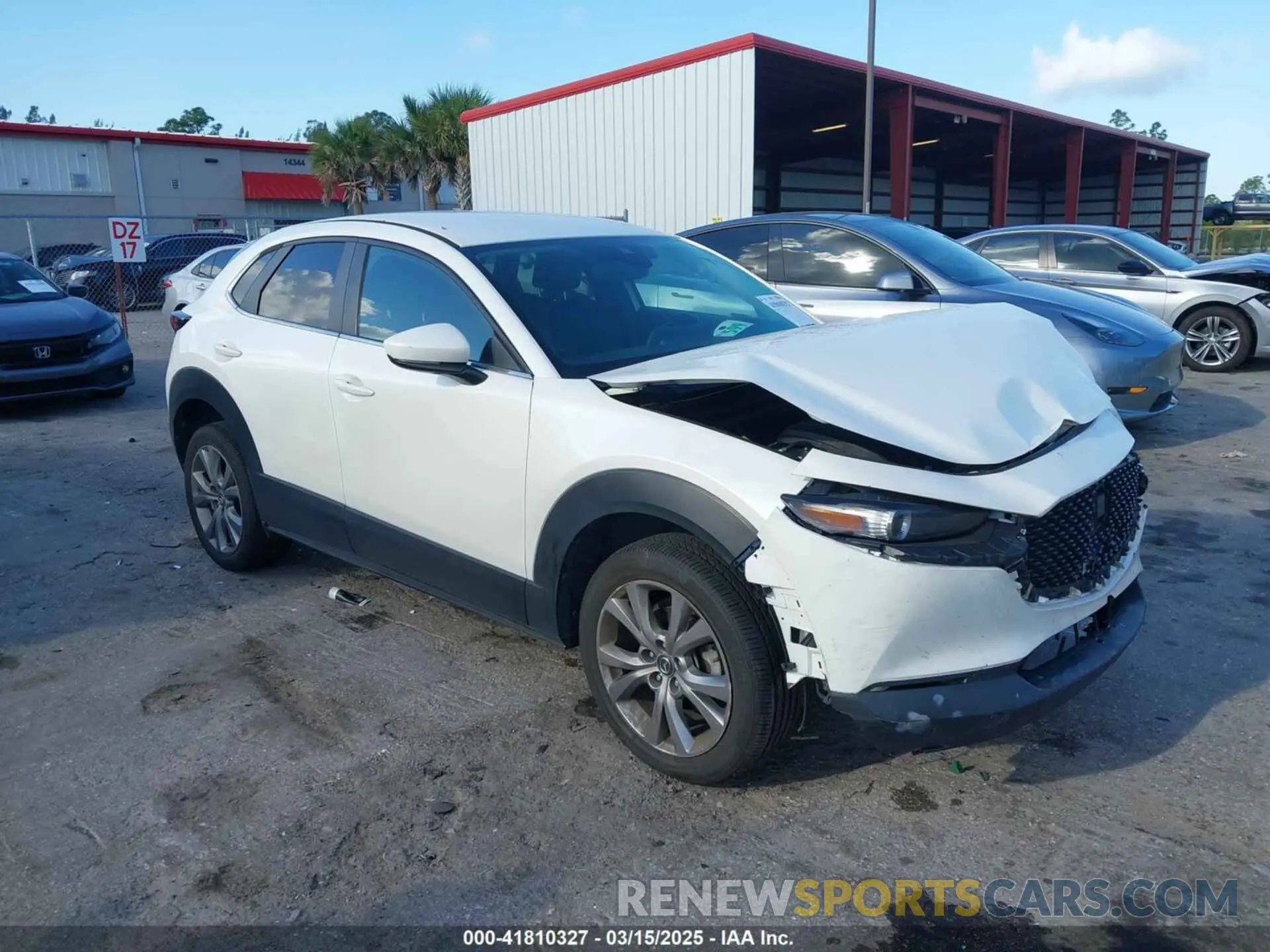 1 Photograph of a damaged car 3MVDMABL5MM273133 MAZDA CX-30 2021