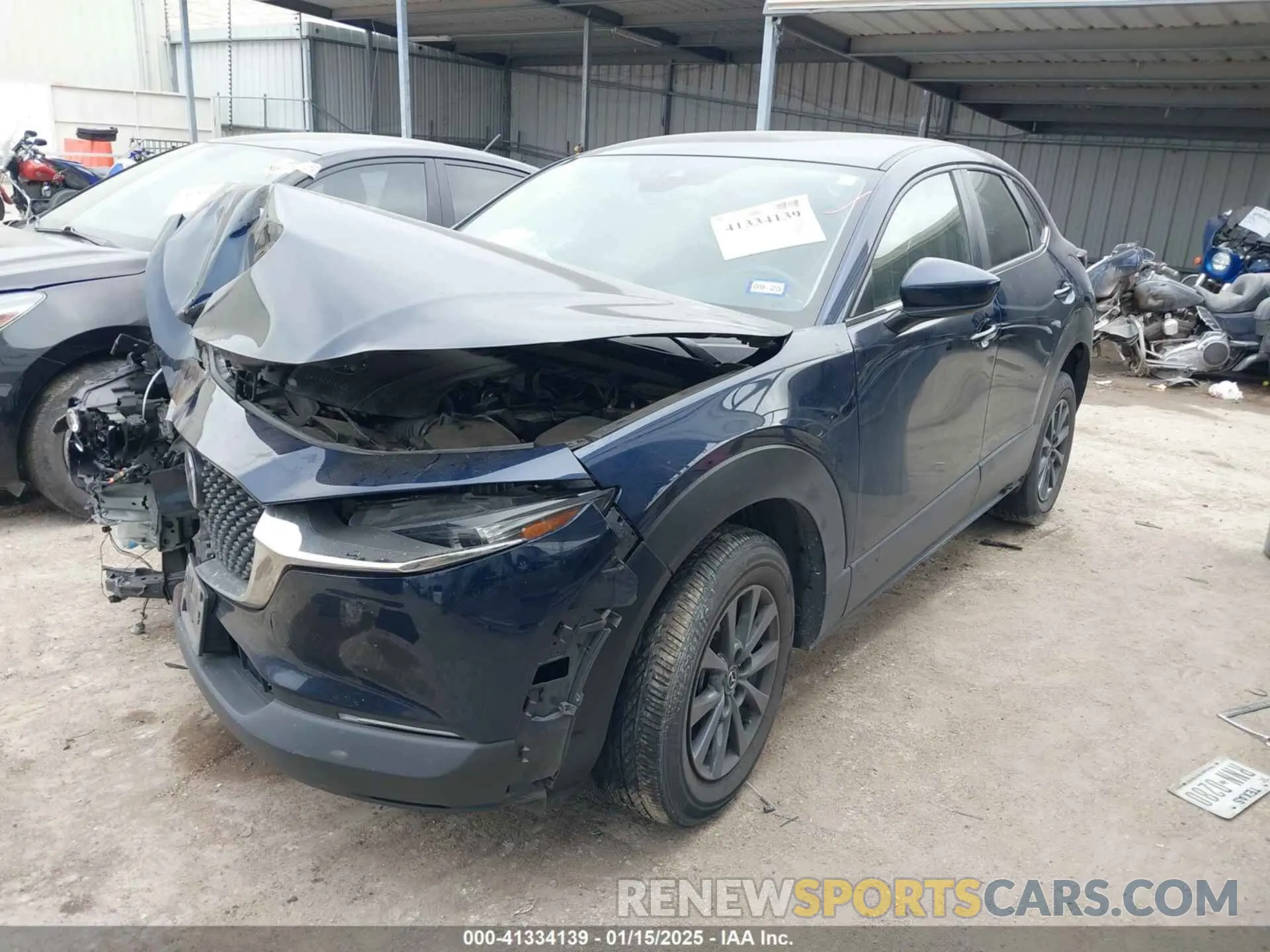 2 Photograph of a damaged car 3MVDMBAL6NM406135 MAZDA CX-30 2022