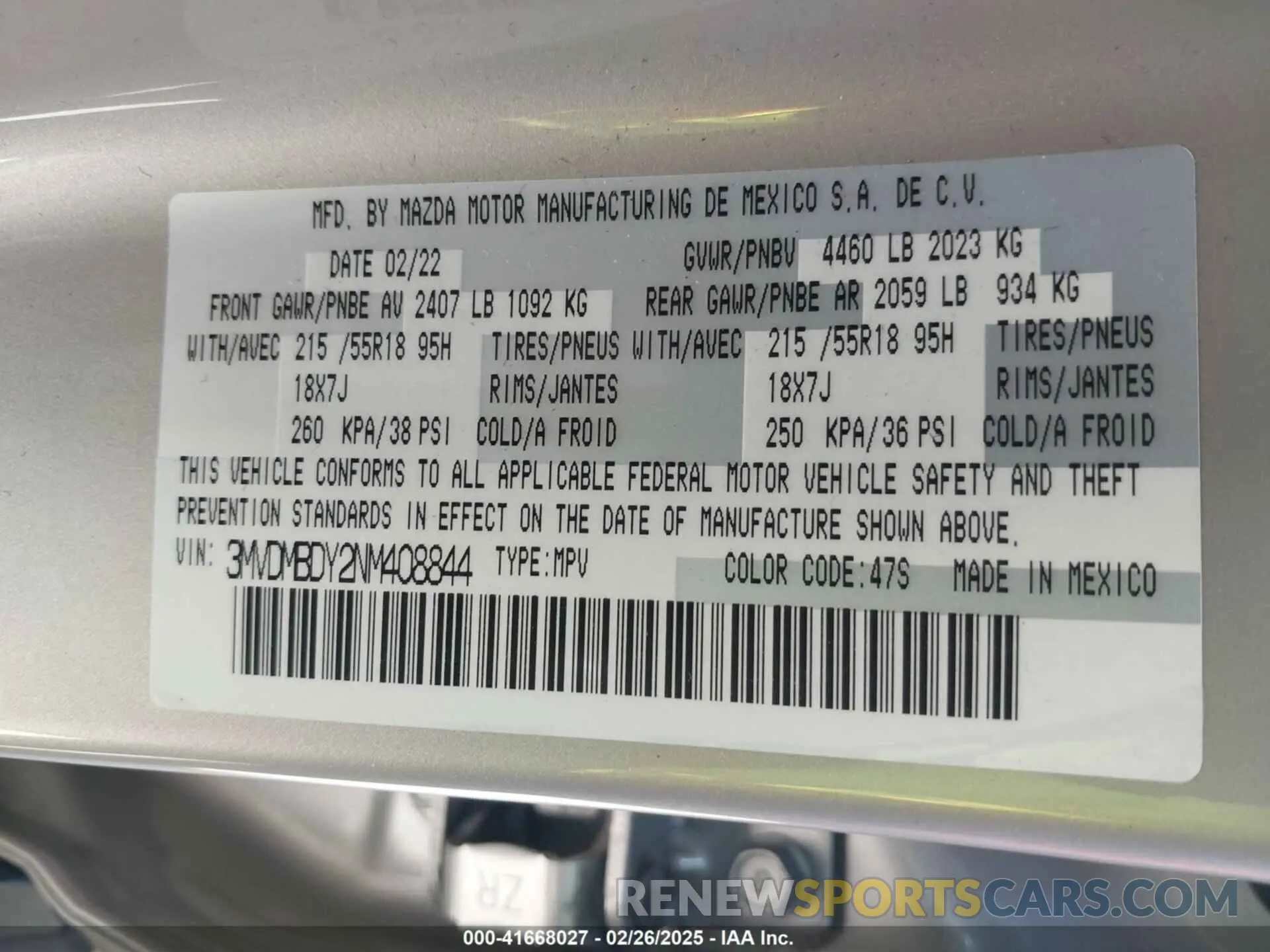 9 Photograph of a damaged car 3MVDMBDY2NM408844 MAZDA CX-30 2022