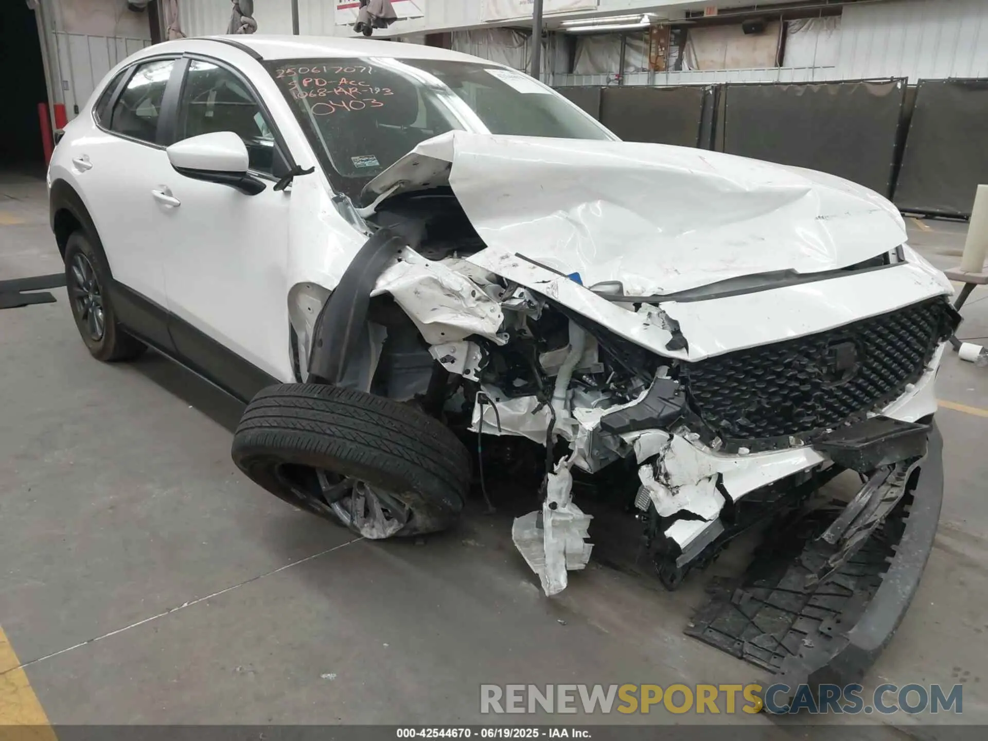 1 Photograph of a damaged car 3MVDMBAM5PM510403 MAZDA CX-30 2023