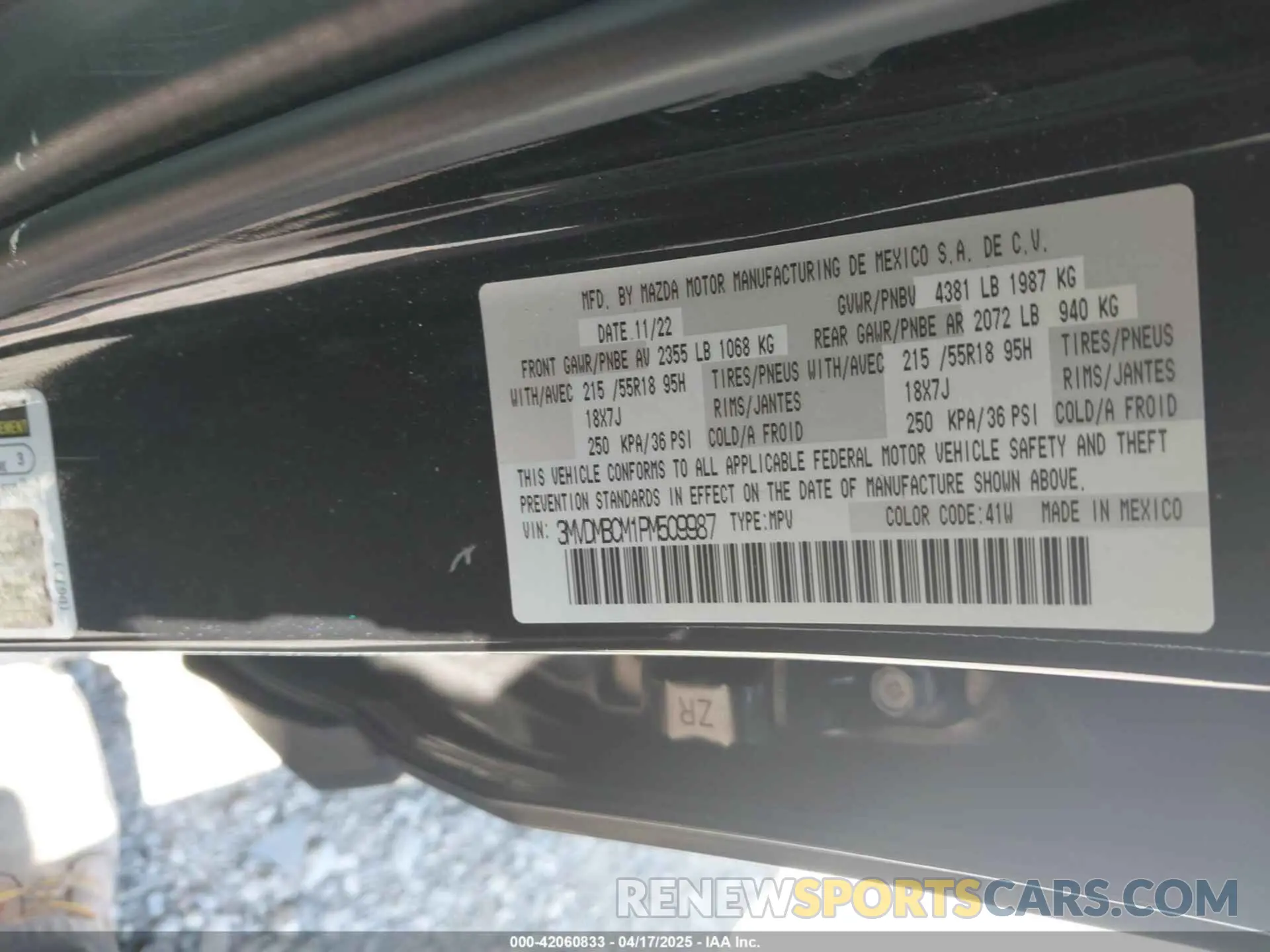 9 Photograph of a damaged car 3MVDMBCM1PM509987 MAZDA CX-30 2023