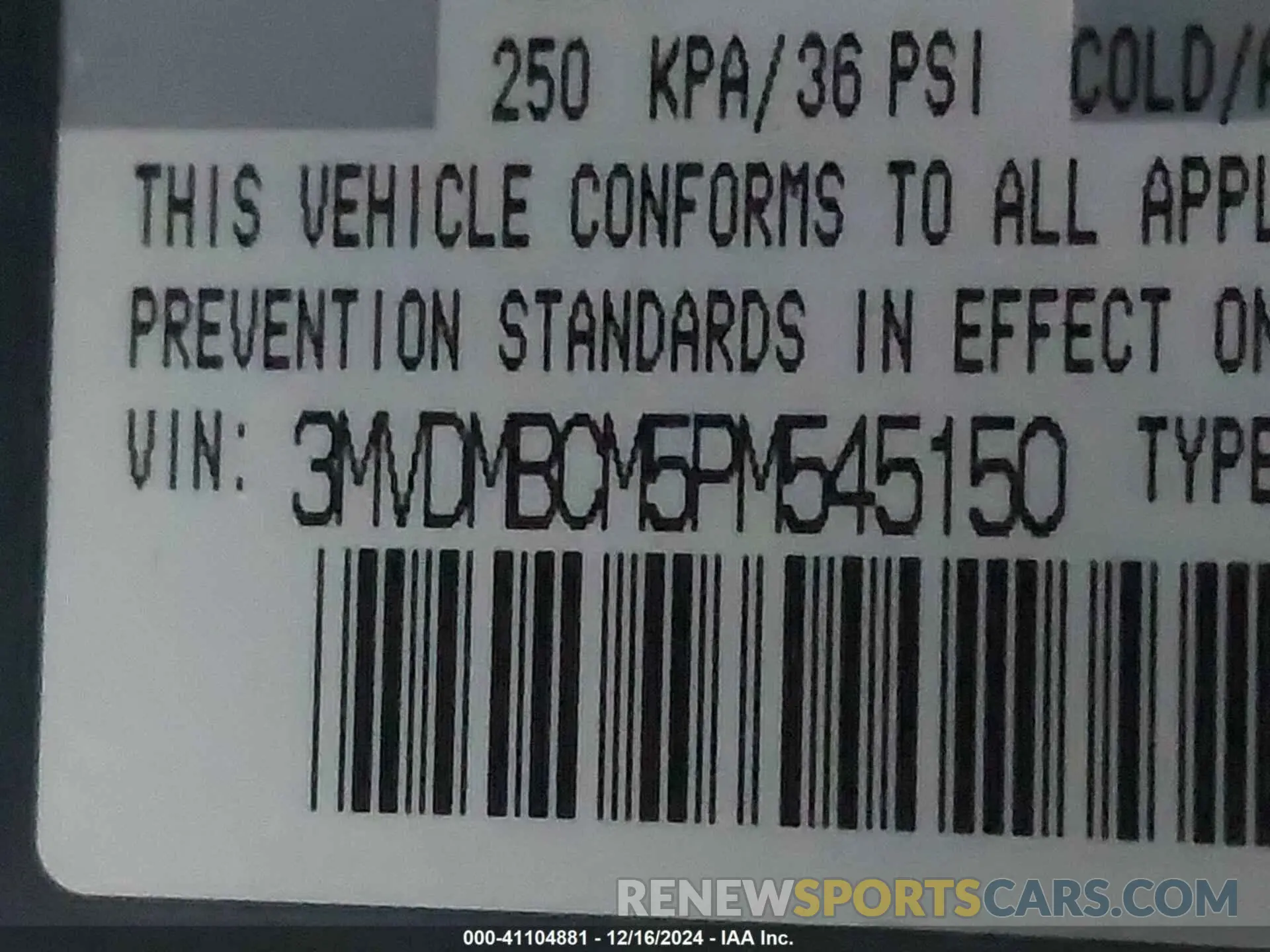 9 Photograph of a damaged car 3MVDMBCM5PM545150 MAZDA CX-30 2023