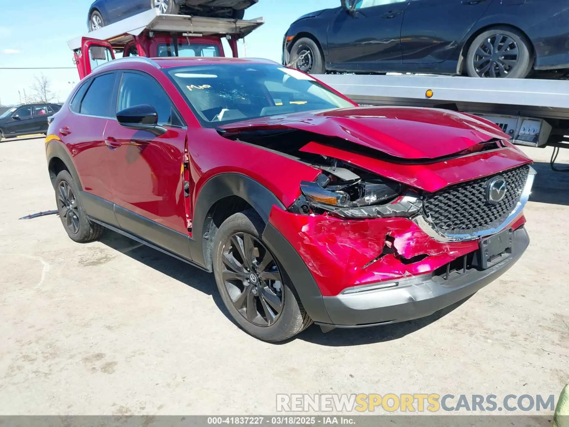 1 Photograph of a damaged car 3MVDMBBM0RM707223 MAZDA CX-30 2024