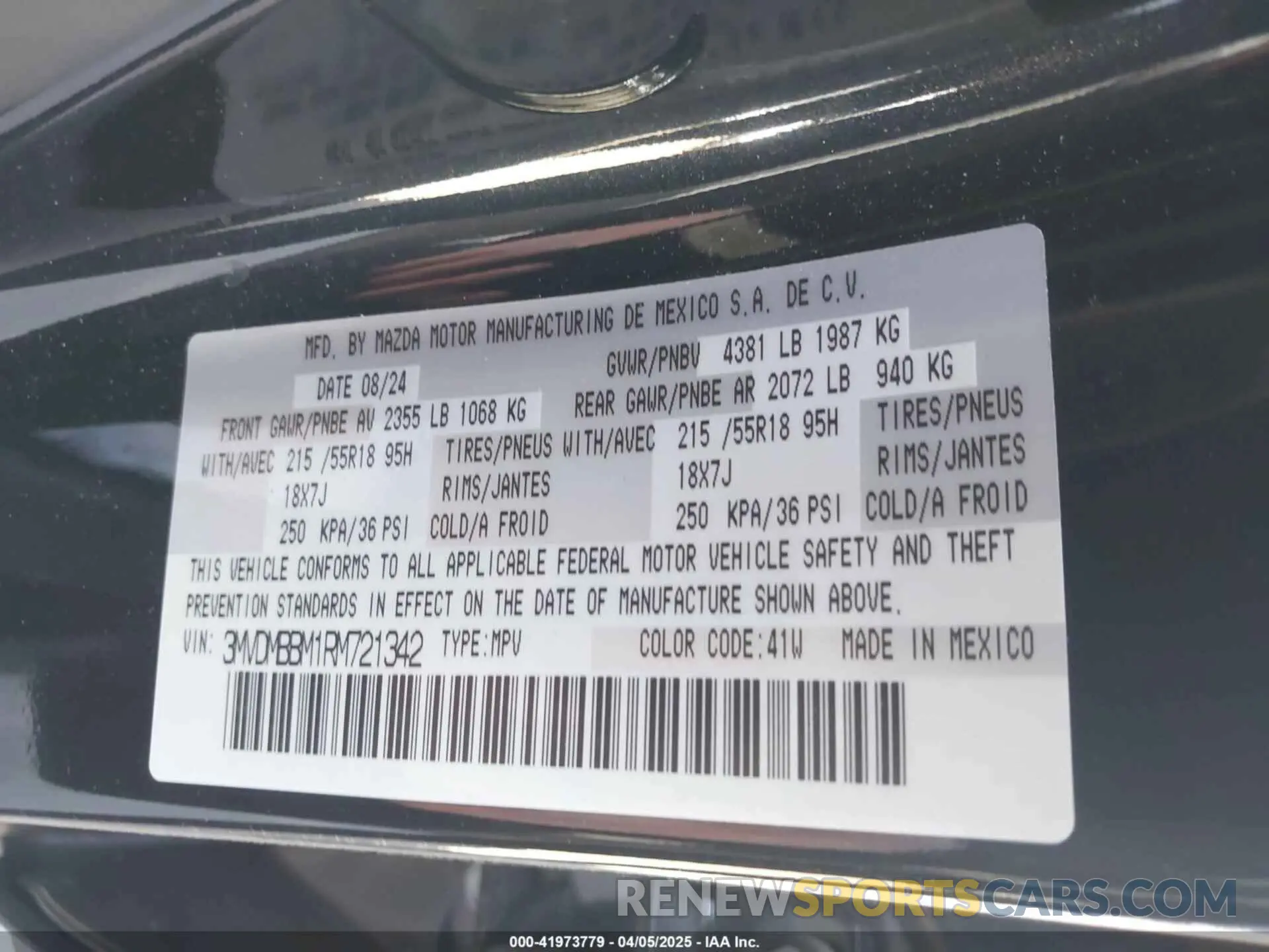 9 Photograph of a damaged car 3MVDMBBM1RM721342 MAZDA CX-30 2024