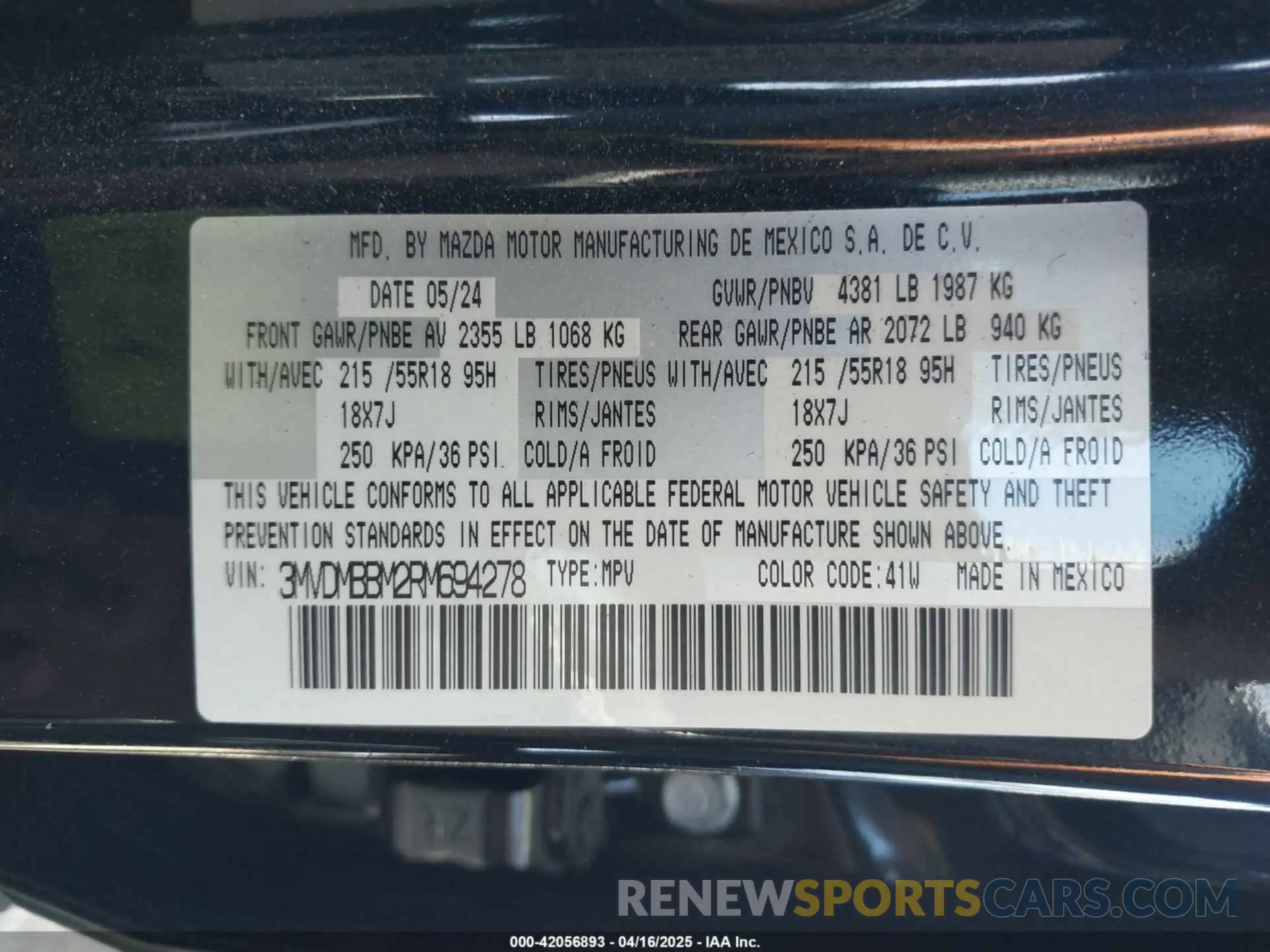 9 Photograph of a damaged car 3MVDMBBM2RM694278 MAZDA CX-30 2024