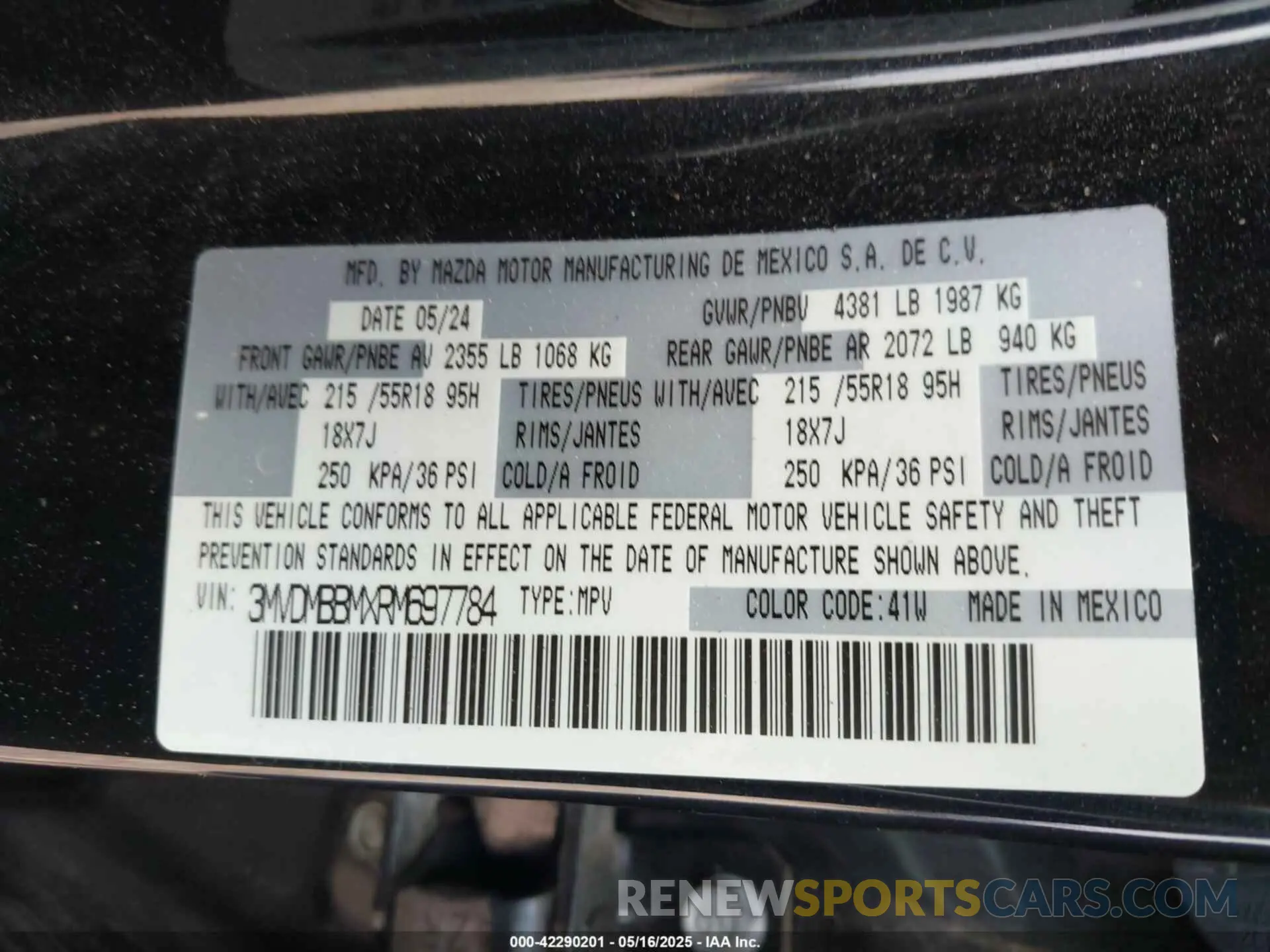 9 Photograph of a damaged car 3MVDMBBMXRM697784 MAZDA CX-30 2024