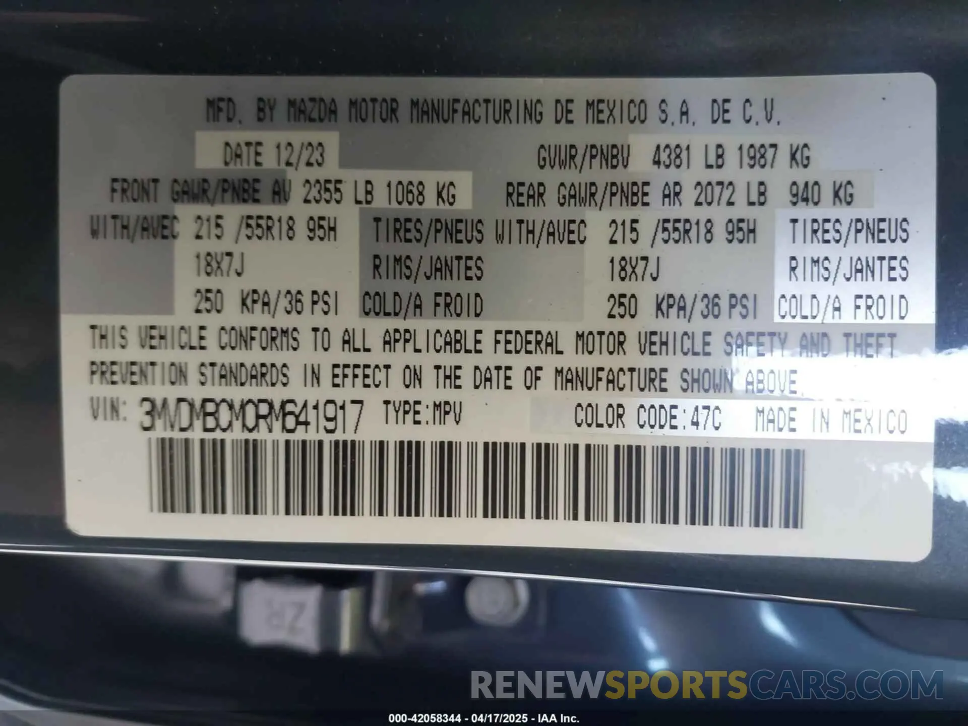 9 Photograph of a damaged car 3MVDMBCM0RM641917 MAZDA CX-30 2024