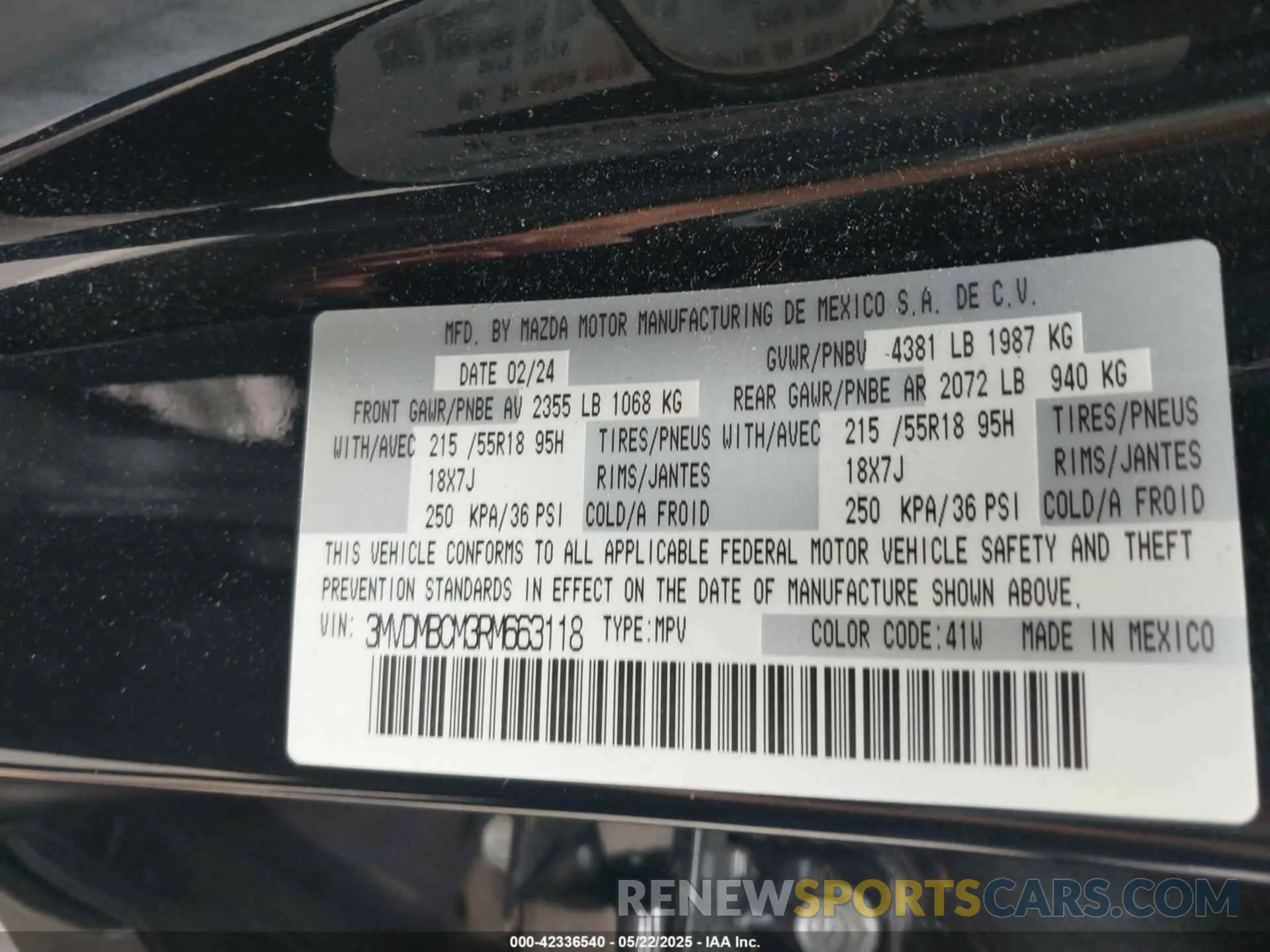 9 Photograph of a damaged car 3MVDMBCM3RM663118 MAZDA CX-30 2024