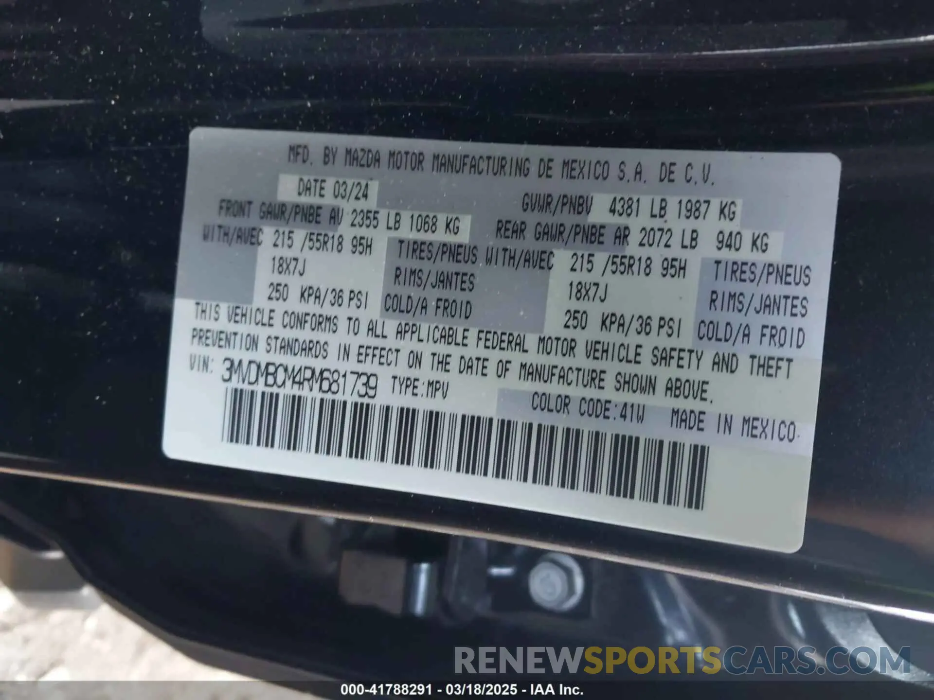 9 Photograph of a damaged car 3MVDMBCM4RM681739 MAZDA CX-30 2024