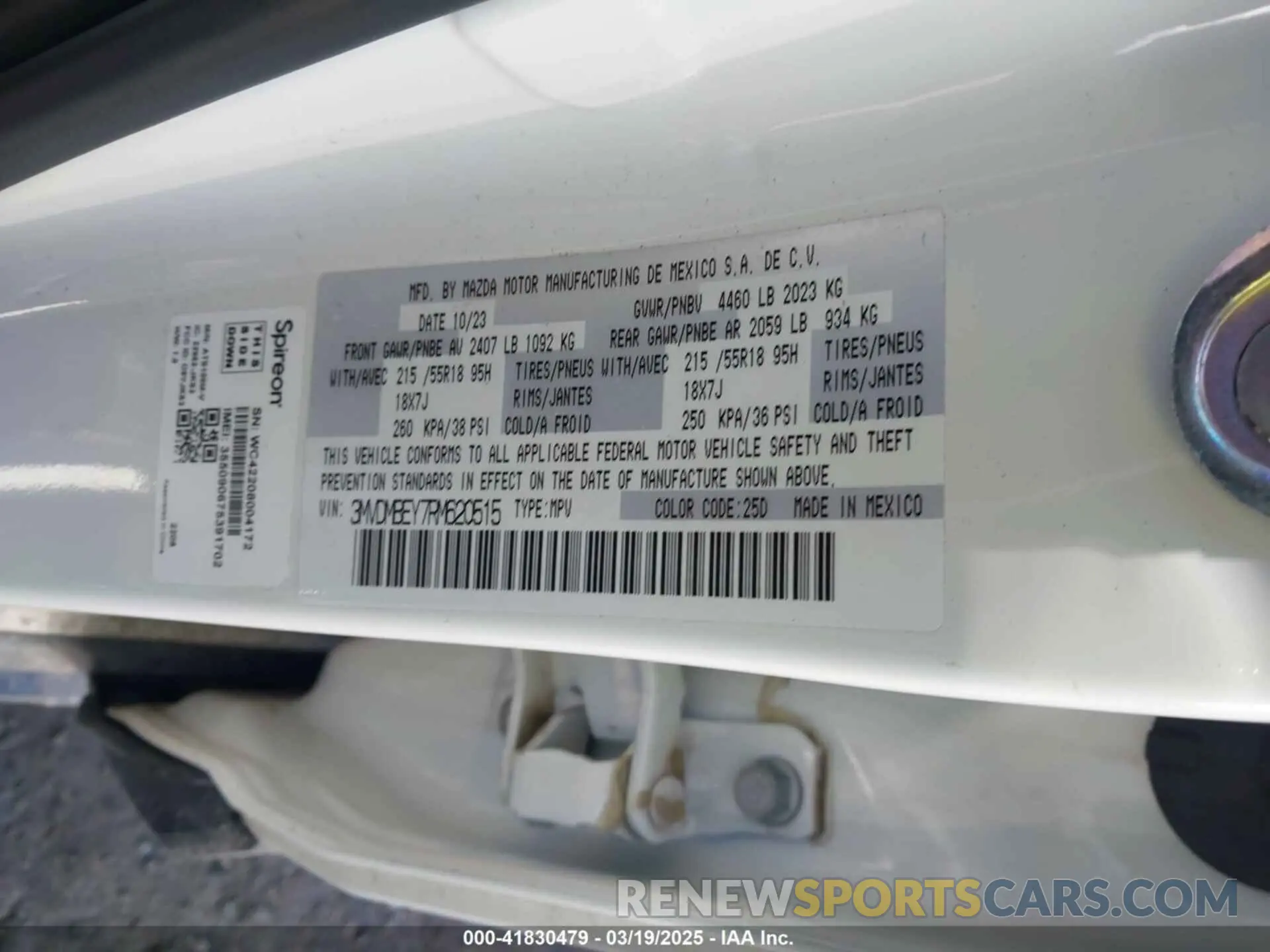9 Photograph of a damaged car 3MVDMBEY7RM620515 MAZDA CX-30 2024