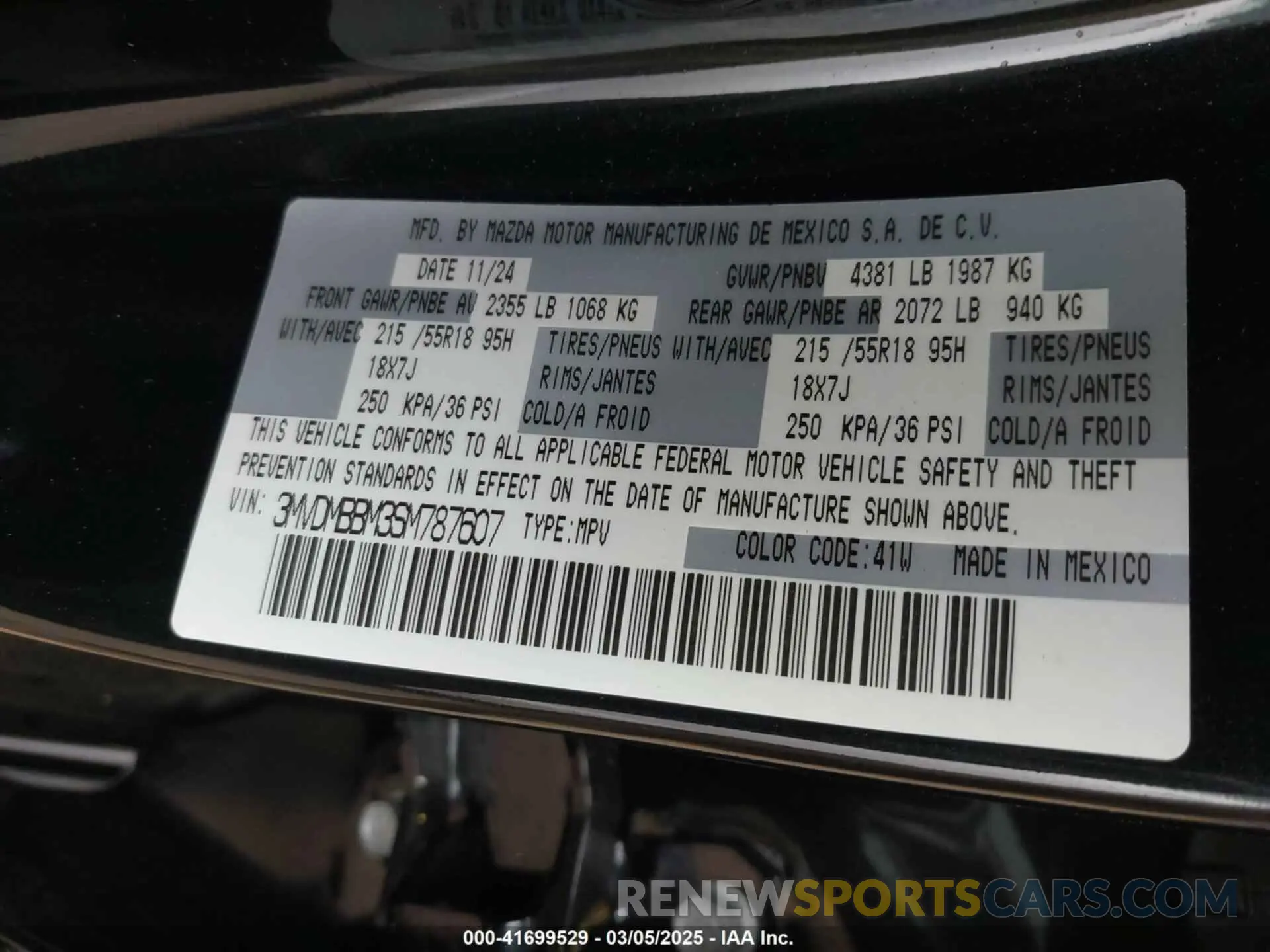 9 Photograph of a damaged car 3MVDMBBM3SM787607 MAZDA CX-30 2025