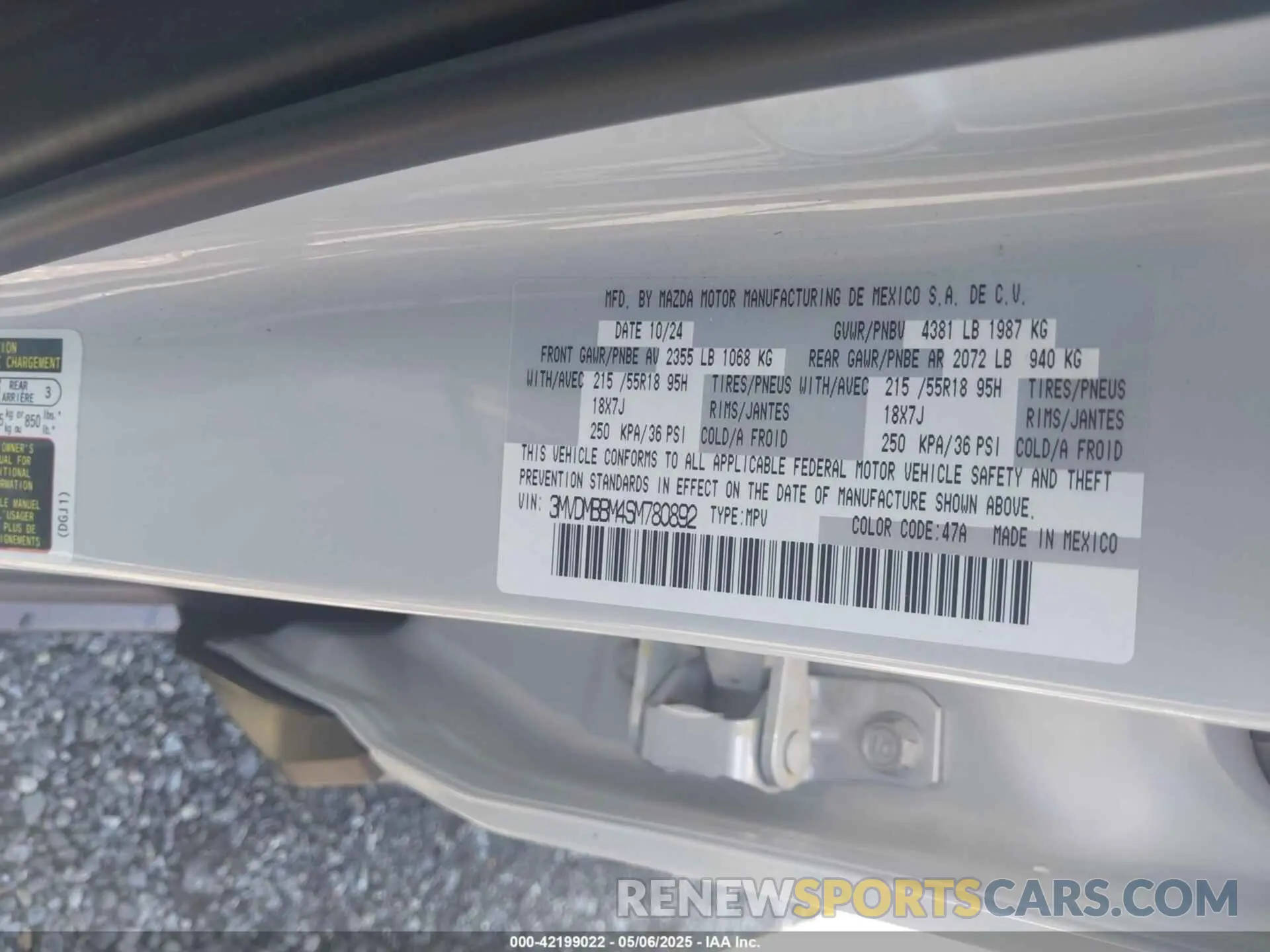 9 Photograph of a damaged car 3MVDMBBM4SM780892 MAZDA CX-30 2025