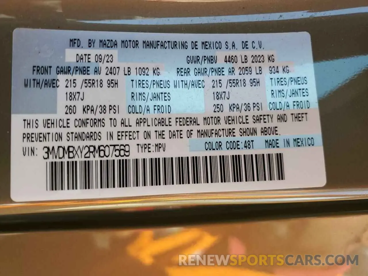 12 Photograph of a damaged car 3MVDMBXY2RM607569 MAZDA CX-30 CARB 2024