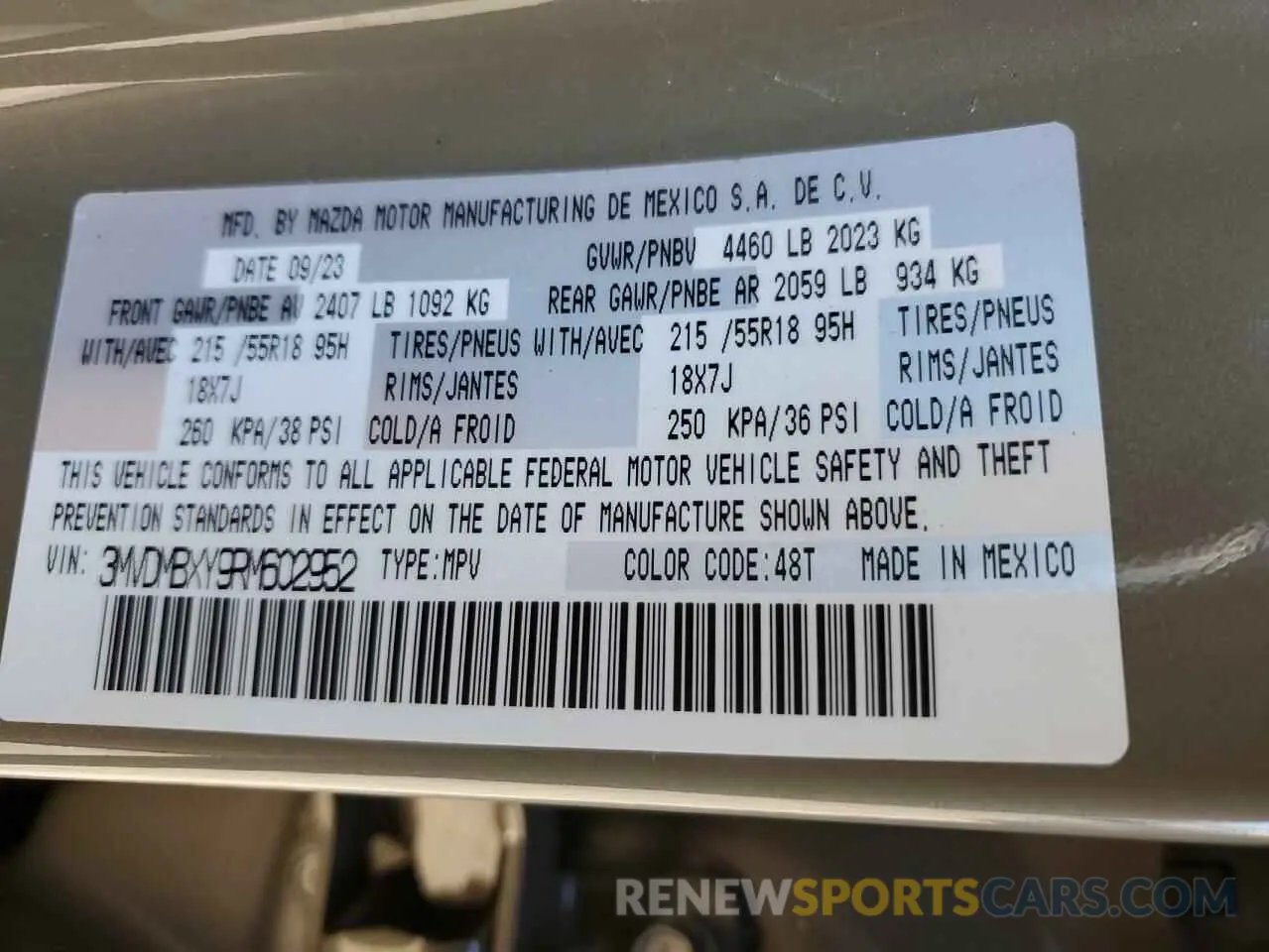 16 Photograph of a damaged car 3MVDMBXY9RM602952 MAZDA CX-30 CARB 2024
