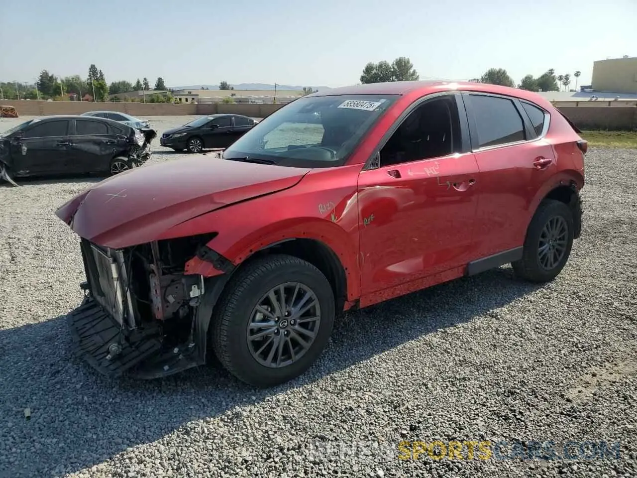1 Photograph of a damaged car JM3KFABM8K0673562 MAZDA CX-5 2019
