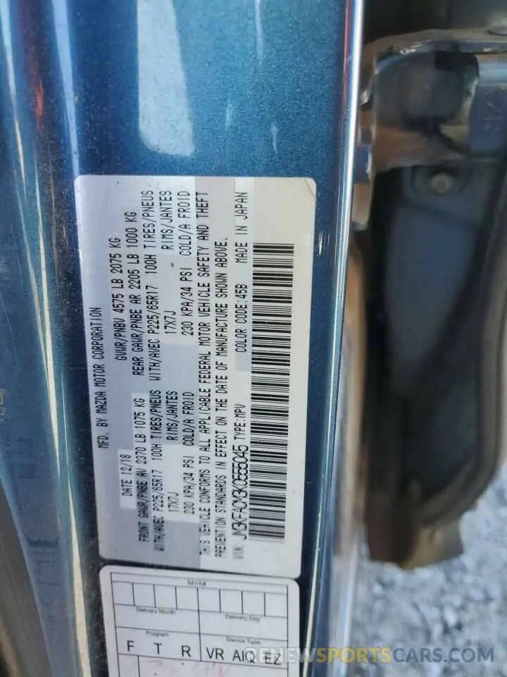 13 Photograph of a damaged car JM3KFACM3K0555045 MAZDA CX-5 2019