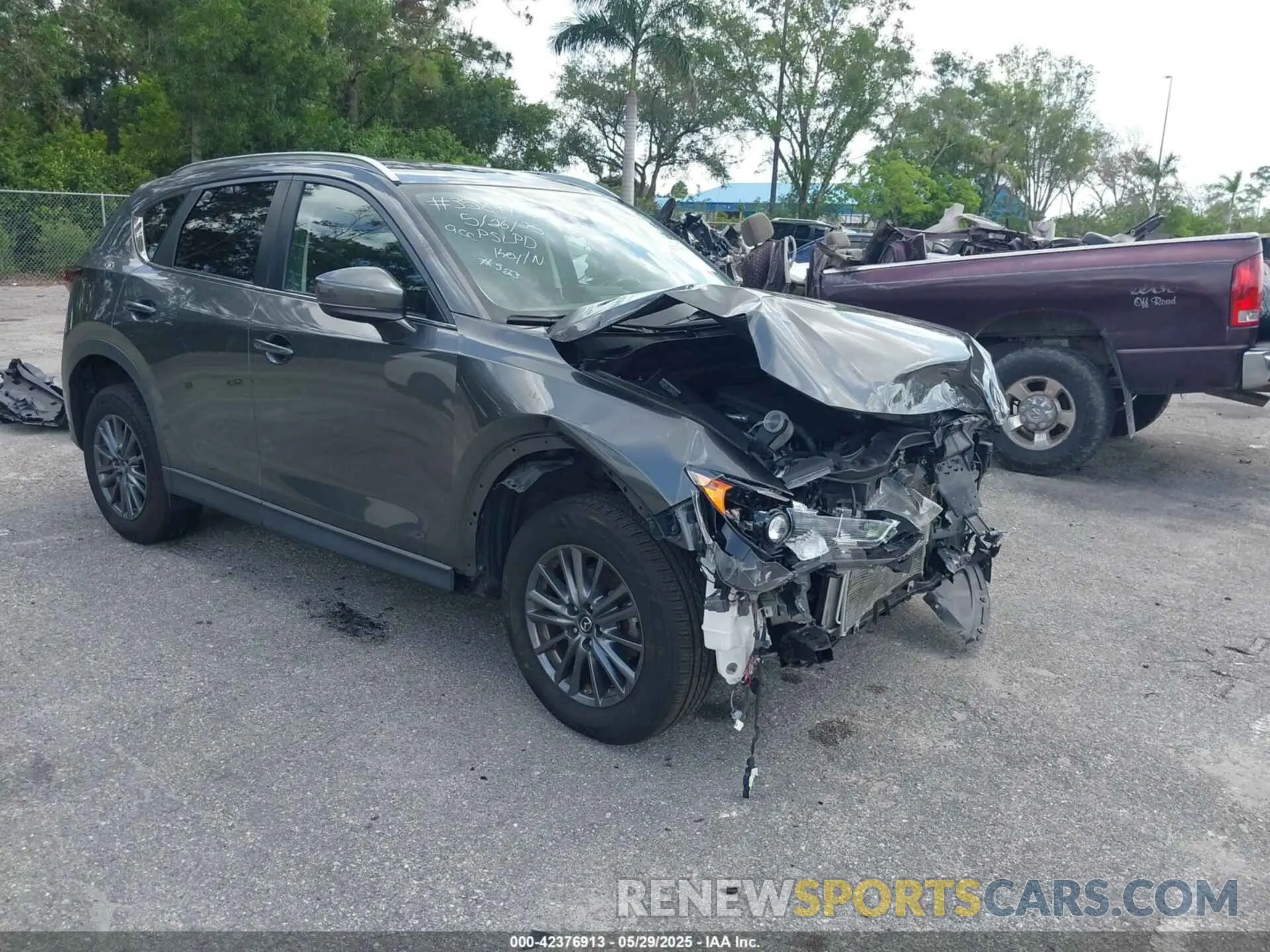 1 Photograph of a damaged car JM3KFACM3K0607905 MAZDA CX-5 2019