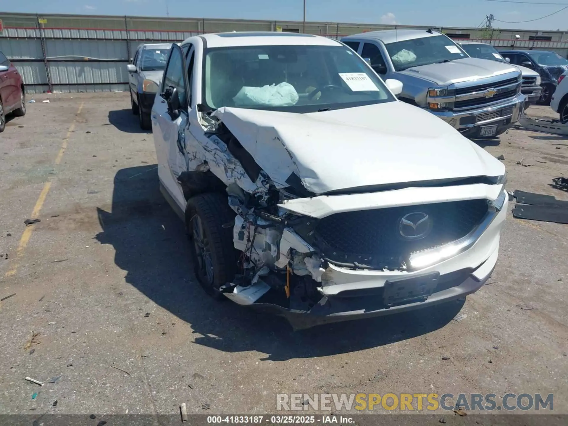 1 Photograph of a damaged car JM3KFACM7K1656311 MAZDA CX-5 2019