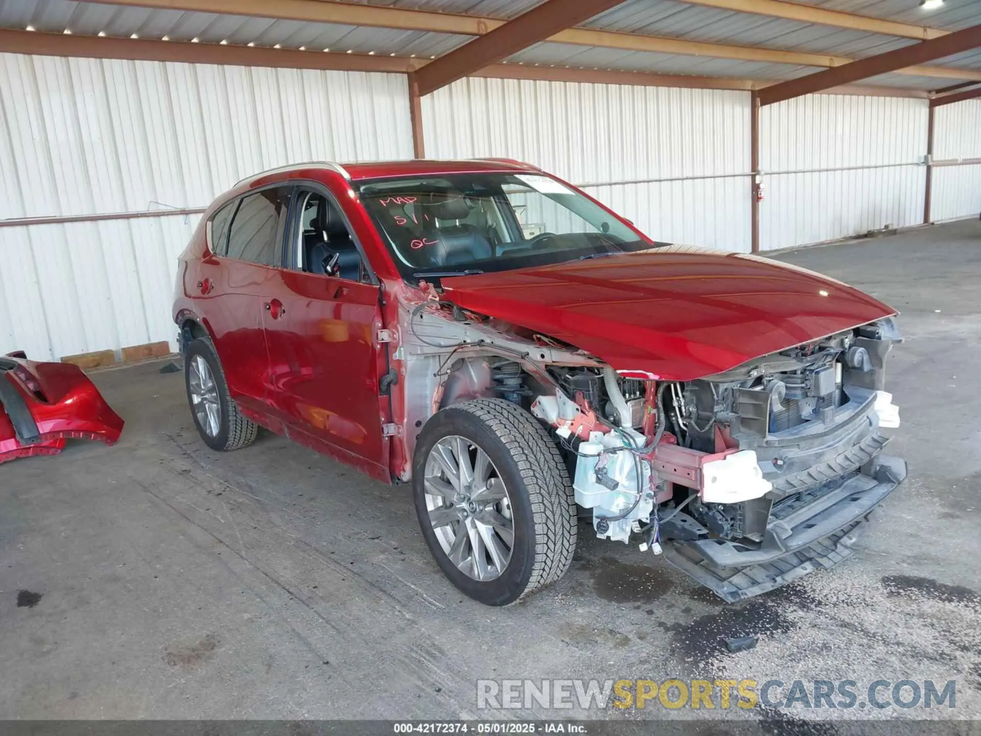 1 Photograph of a damaged car JM3KFADM6K0503813 MAZDA CX-5 2019