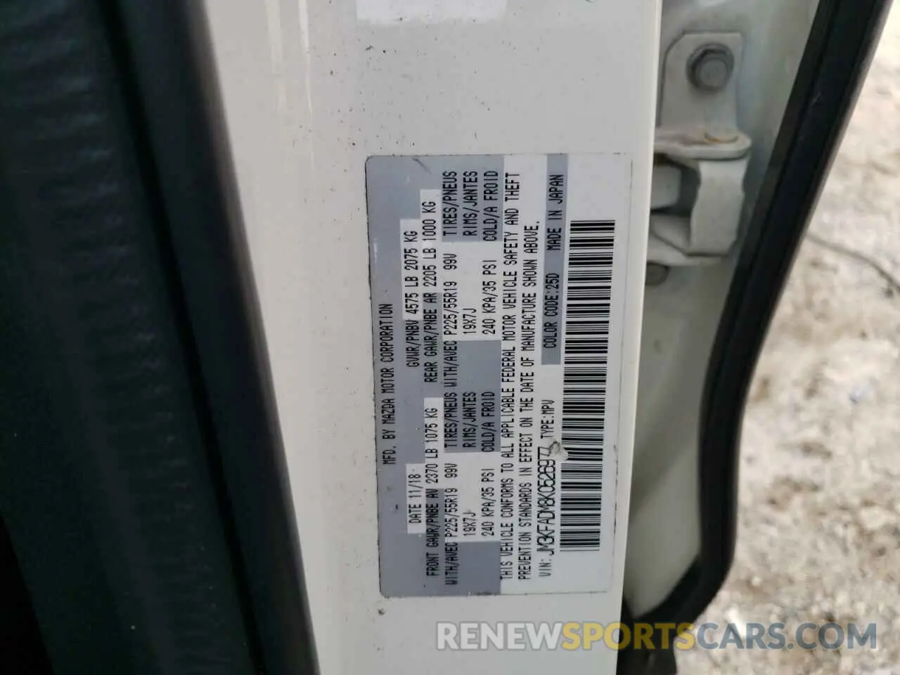 15 Photograph of a damaged car JM3KFADM8K0526977 MAZDA CX-5 2019