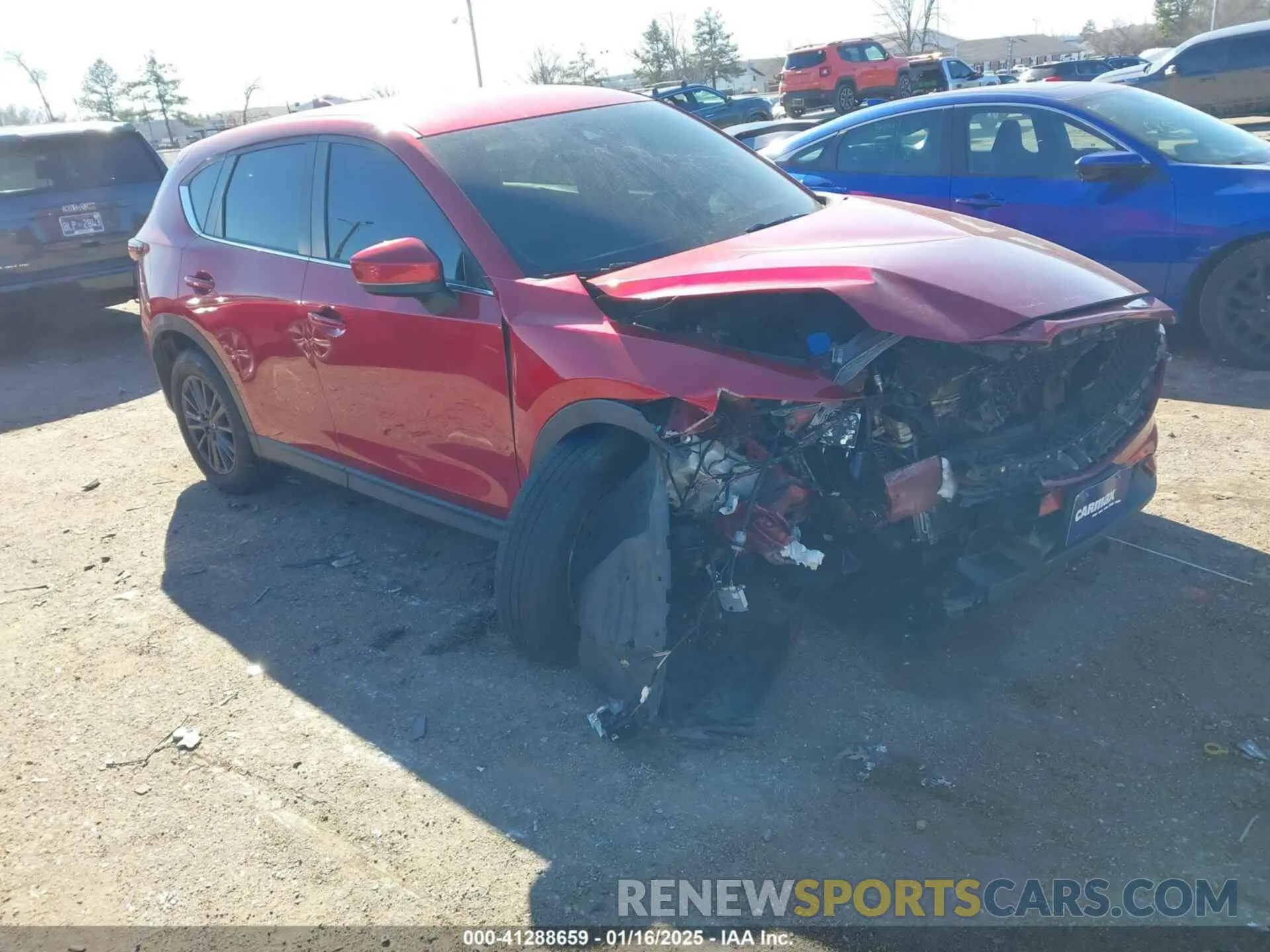 1 Photograph of a damaged car JM3KFBBM2K0508743 MAZDA CX-5 2019