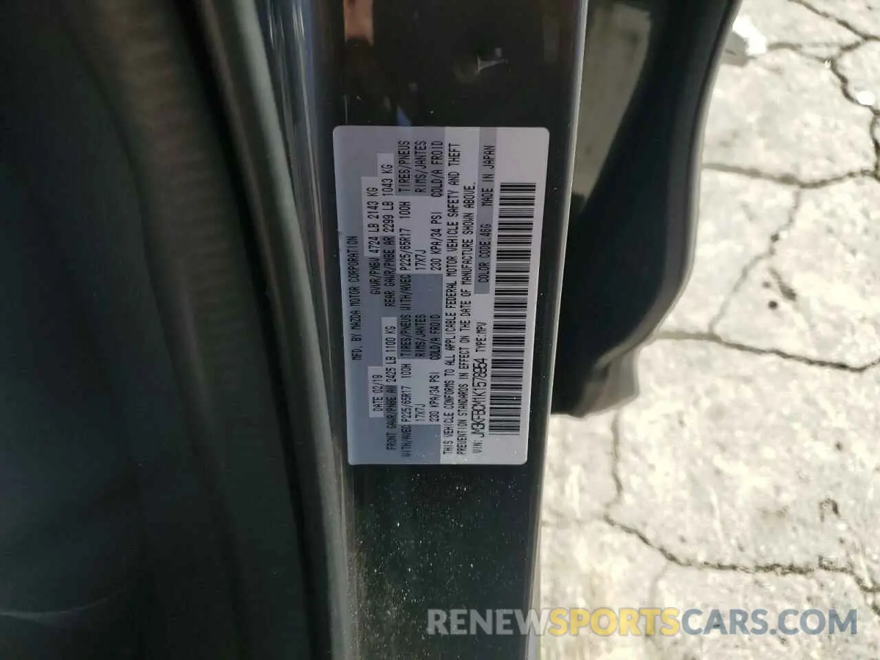 13 Photograph of a damaged car JM3KFBCM1K1578954 MAZDA CX-5 2019