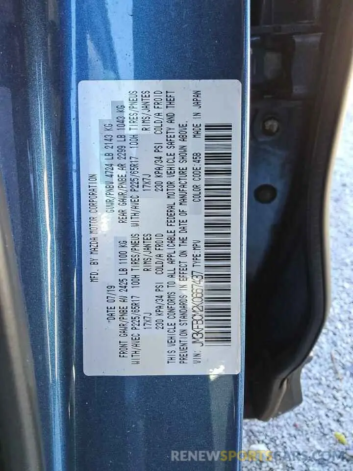 14 Photograph of a damaged car JM3KFBCM2K0667437 MAZDA CX-5 2019