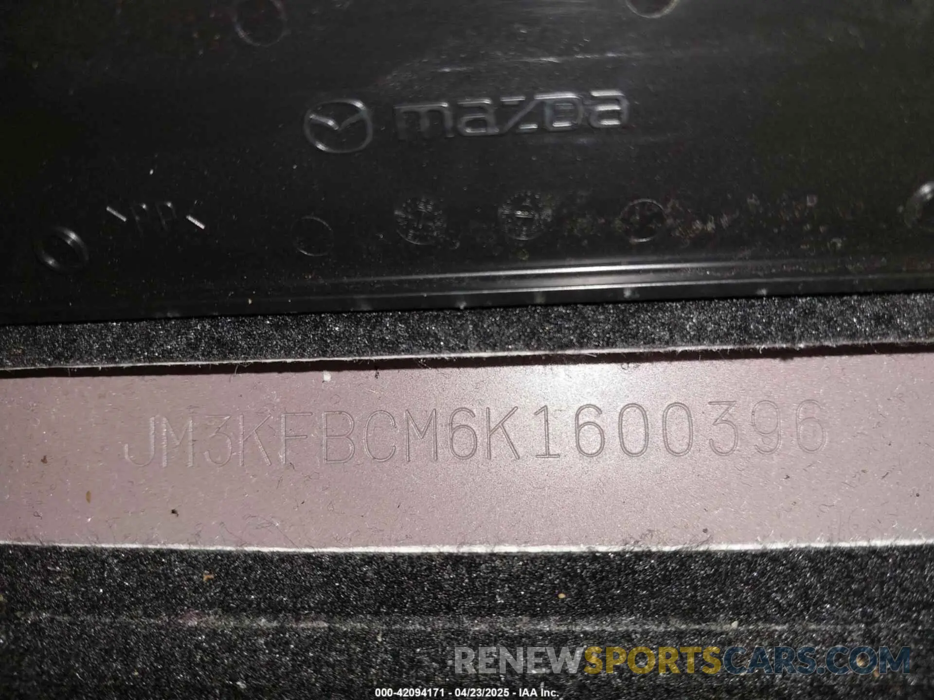 20 Photograph of a damaged car JM3KFBCM6K1600396 MAZDA CX-5 2019