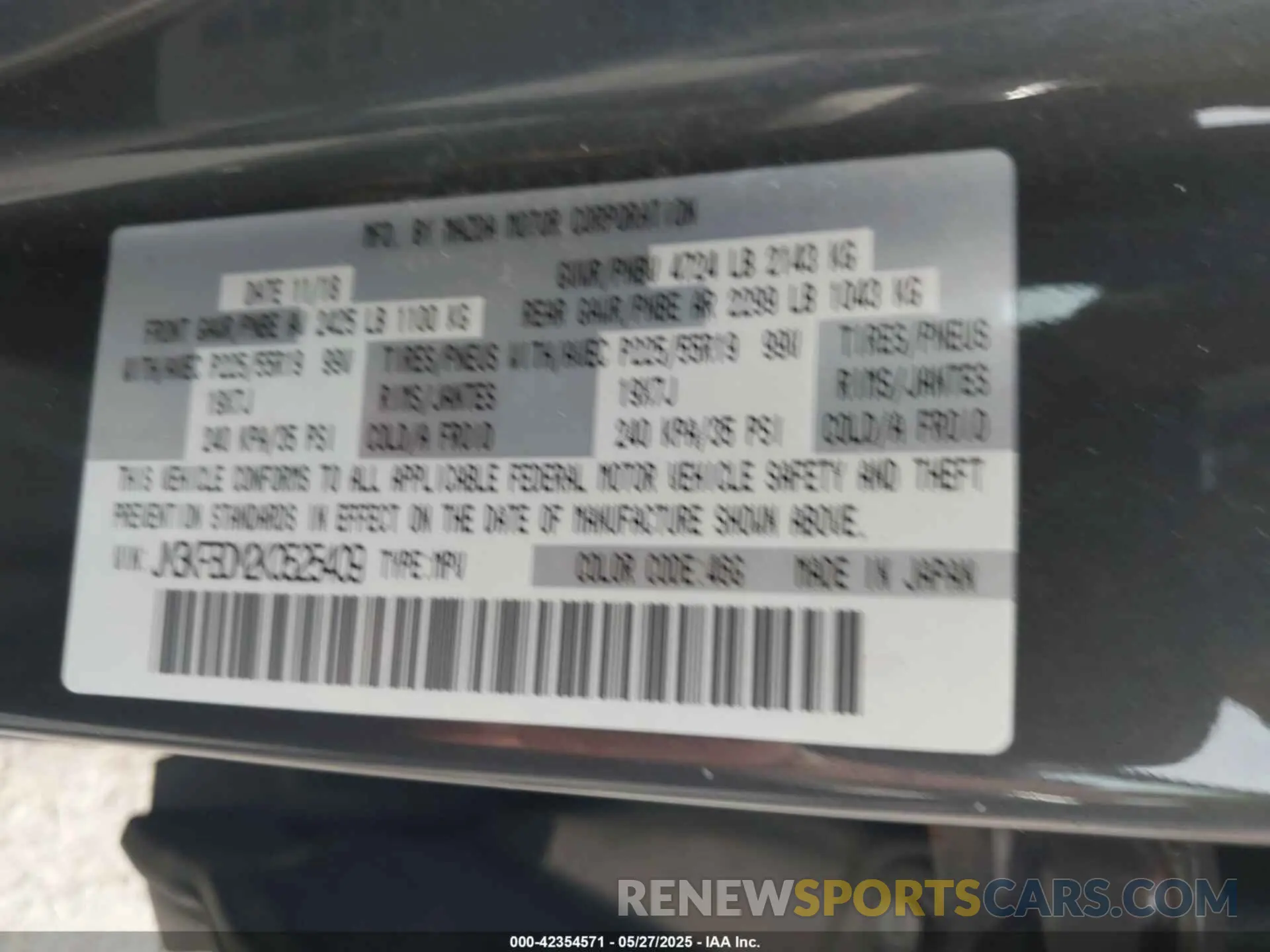 9 Photograph of a damaged car JM3KFBDM2K0525409 MAZDA CX-5 2019