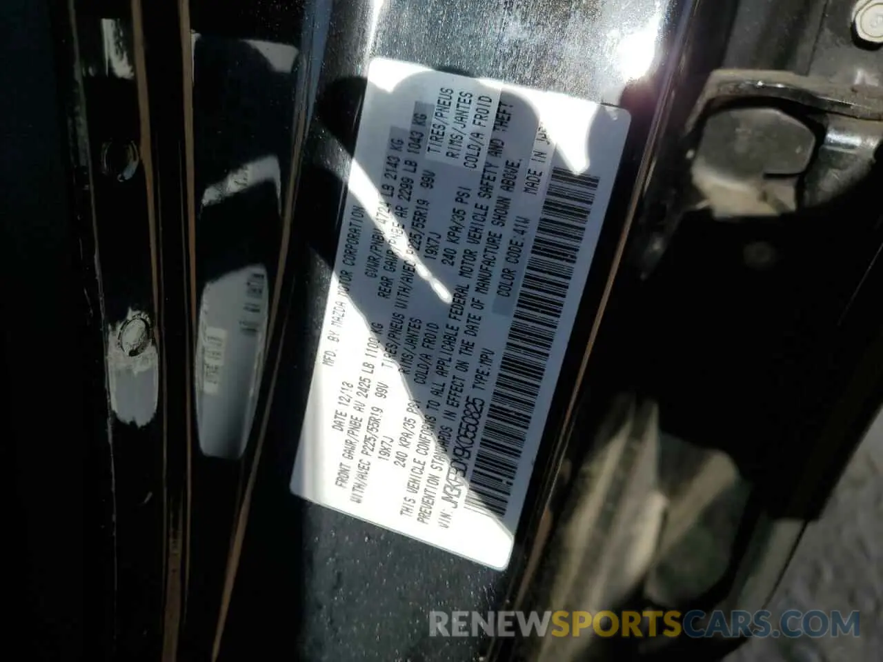 14 Photograph of a damaged car JM3KFBDM9K0550825 MAZDA CX-5 2019
