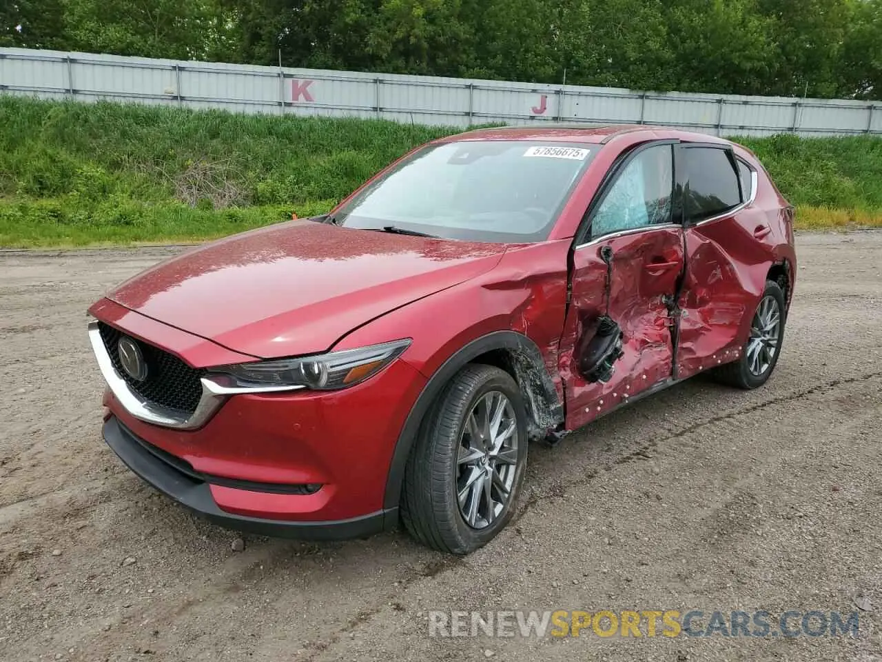 1 Photograph of a damaged car JM3KFBEY3K0578637 MAZDA CX-5 2019