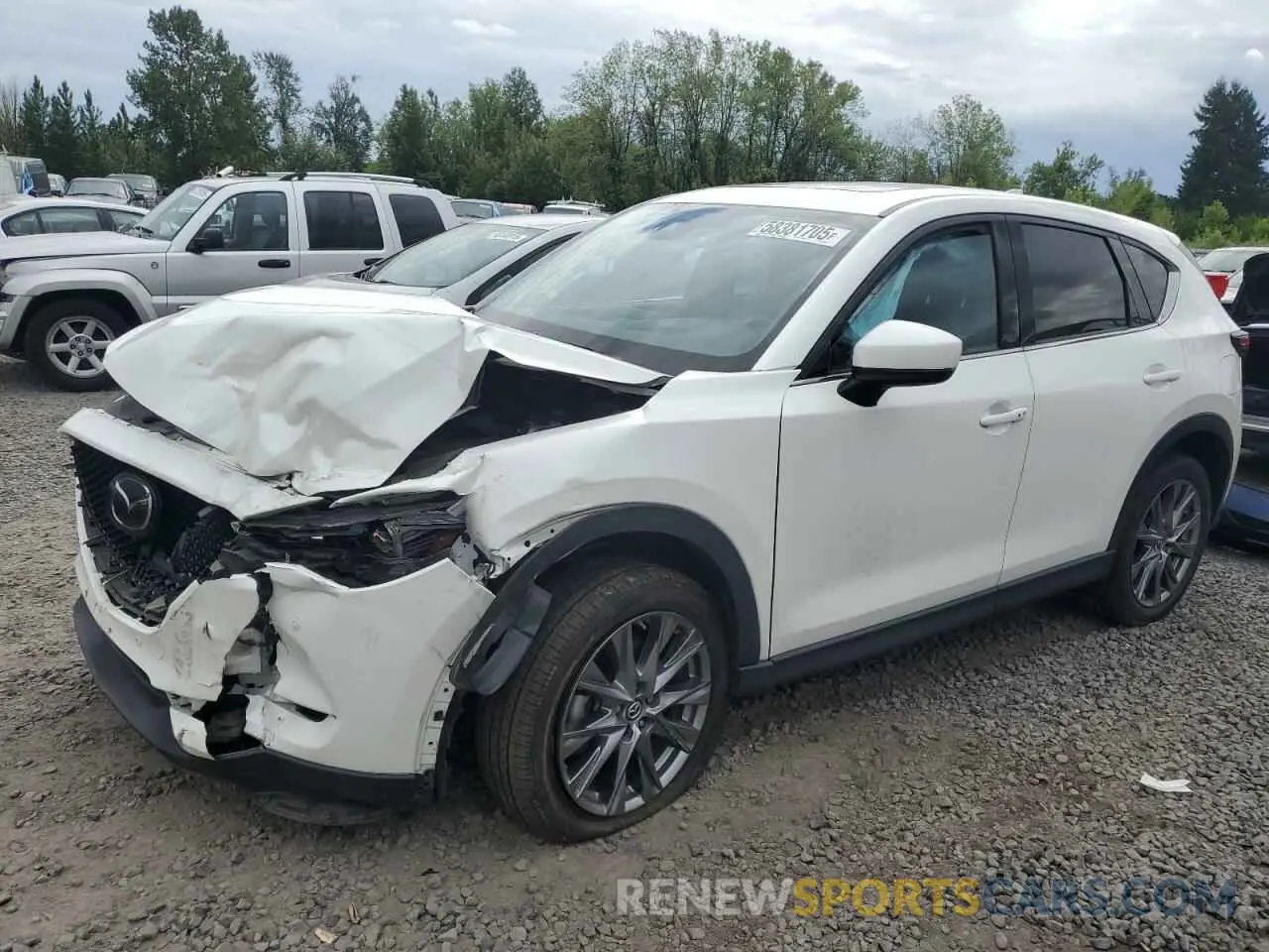 1 Photograph of a damaged car JM3KFBEY4K0592854 MAZDA CX-5 2019
