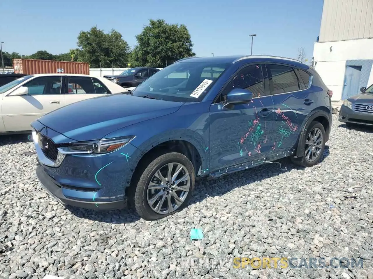 1 Photograph of a damaged car JM3KFBEY7K0695136 MAZDA CX-5 2019