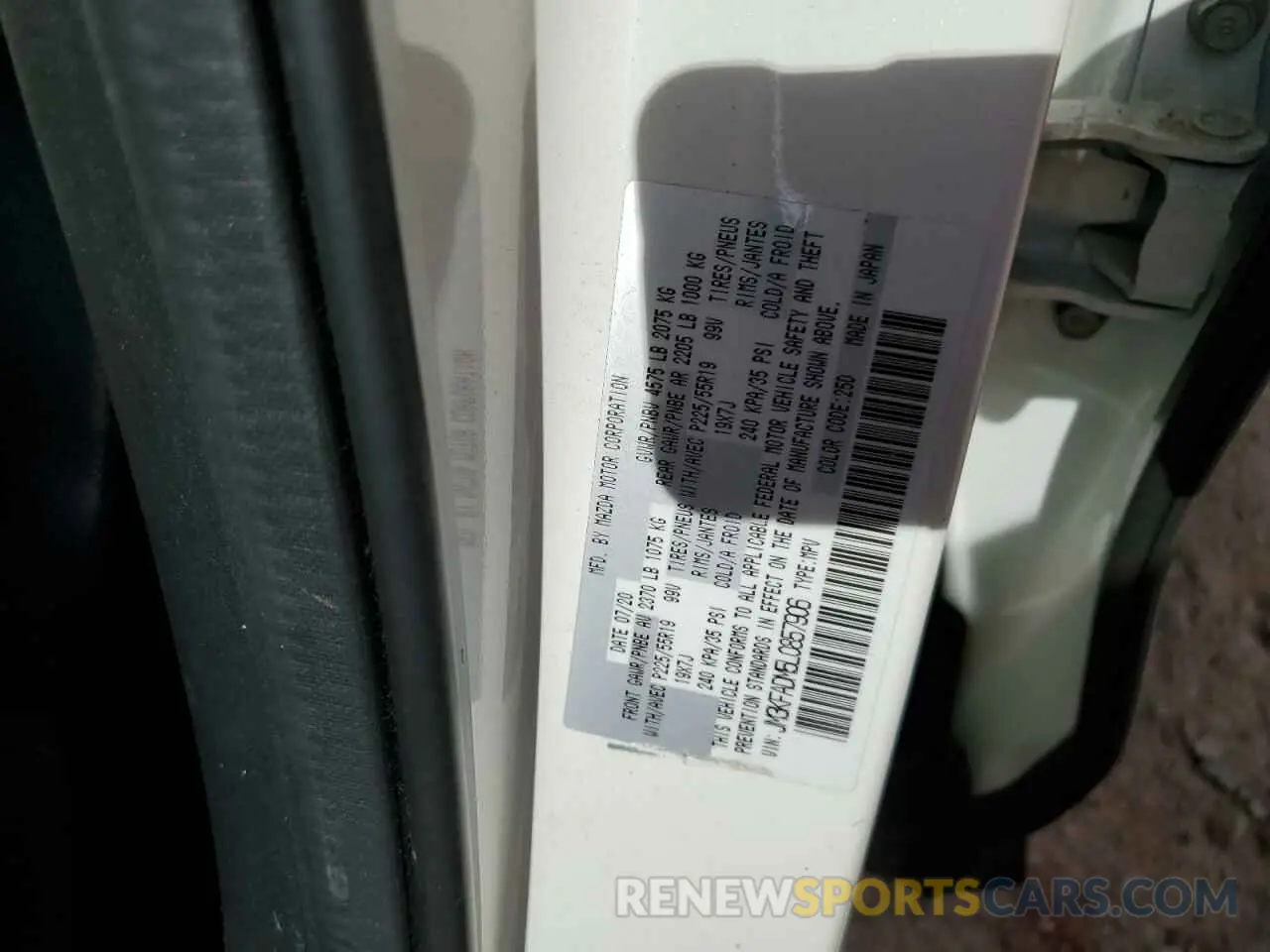 14 Photograph of a damaged car JM3KFADM5L0857906 MAZDA CX-5 2020