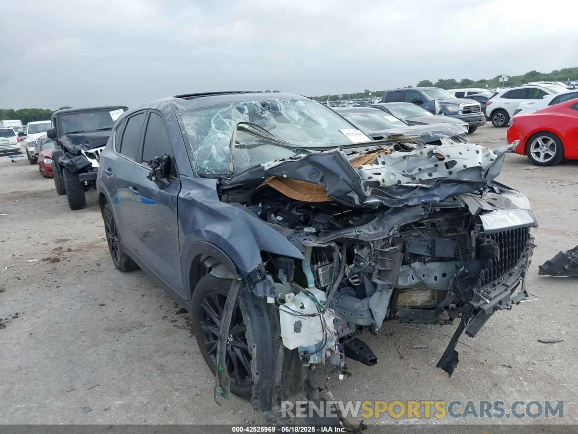1 Photograph of a damaged car JM3KFBCY5M0381443 MAZDA CX-5 2021