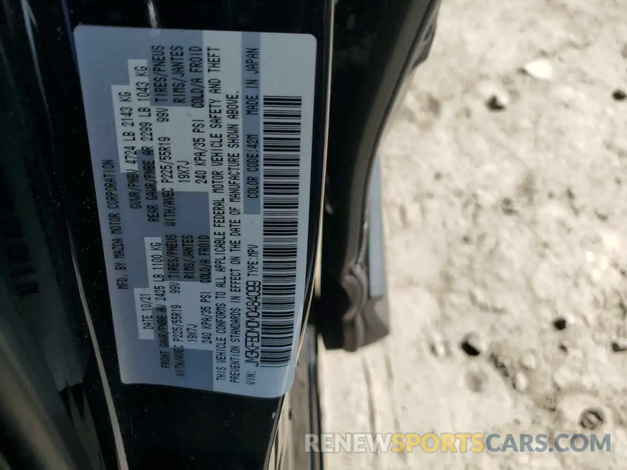 13 Photograph of a damaged car JM3KFBDM0M0484099 MAZDA CX-5 2021
